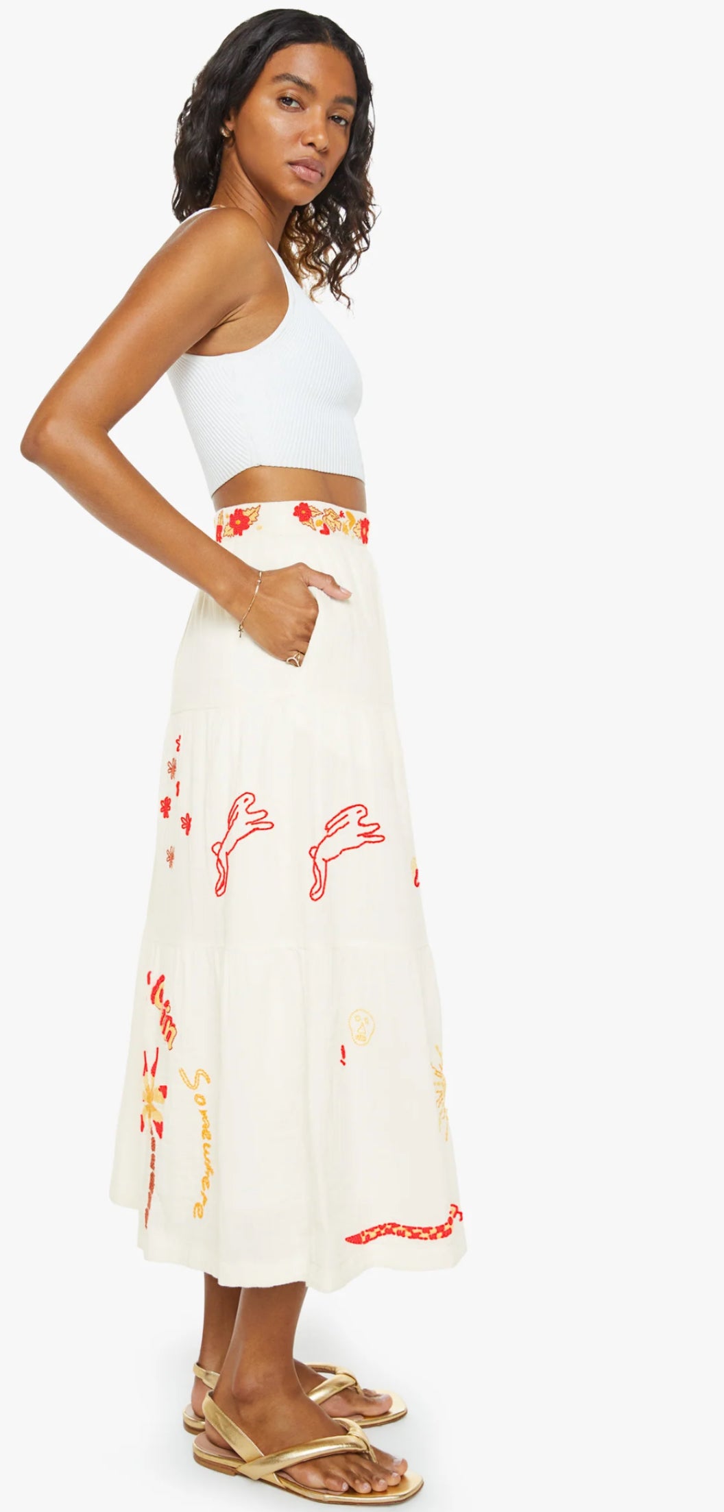 MOTHER The Tiered Maxi