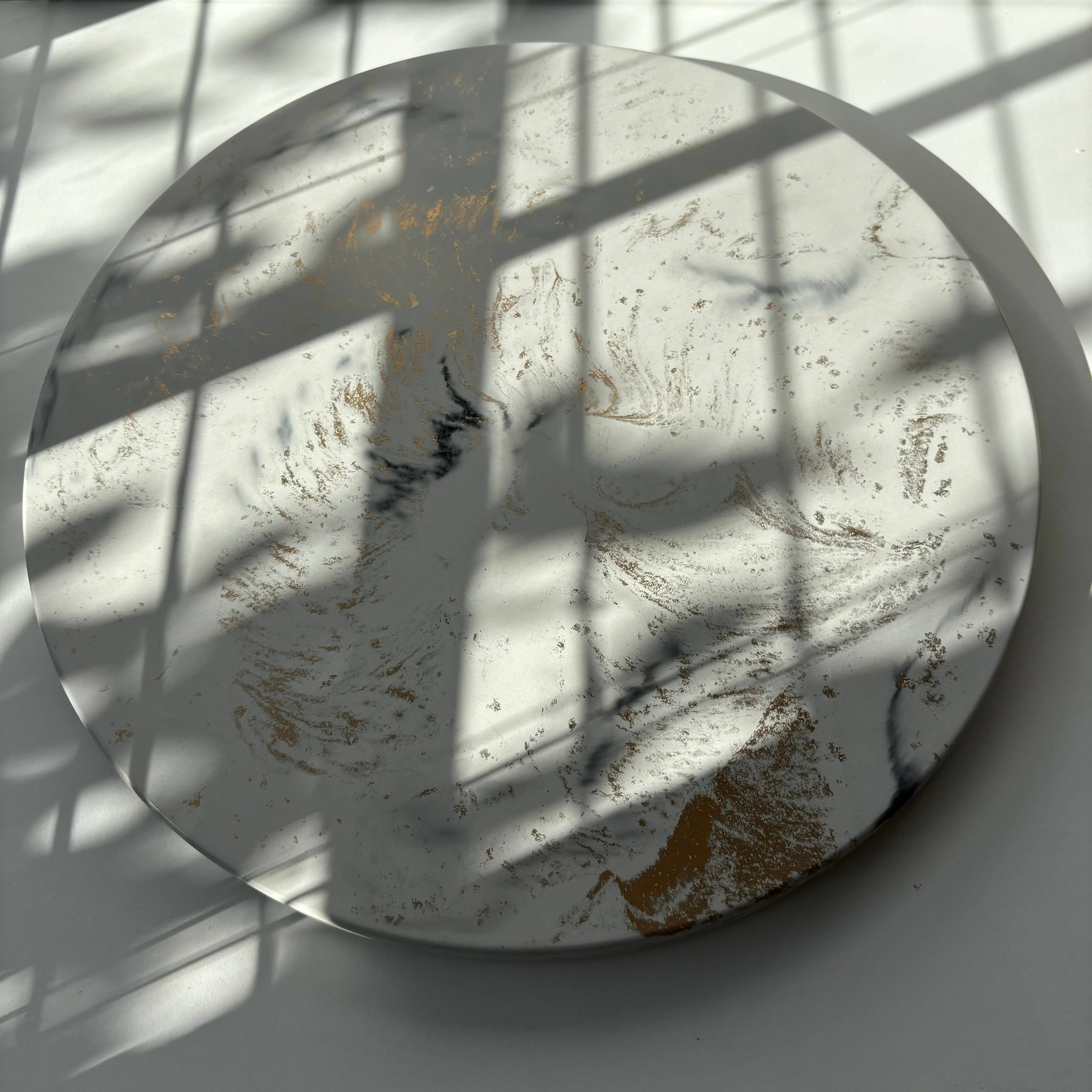 FANCY CONCRETE Lazy Susan 14" in Galactic Gray