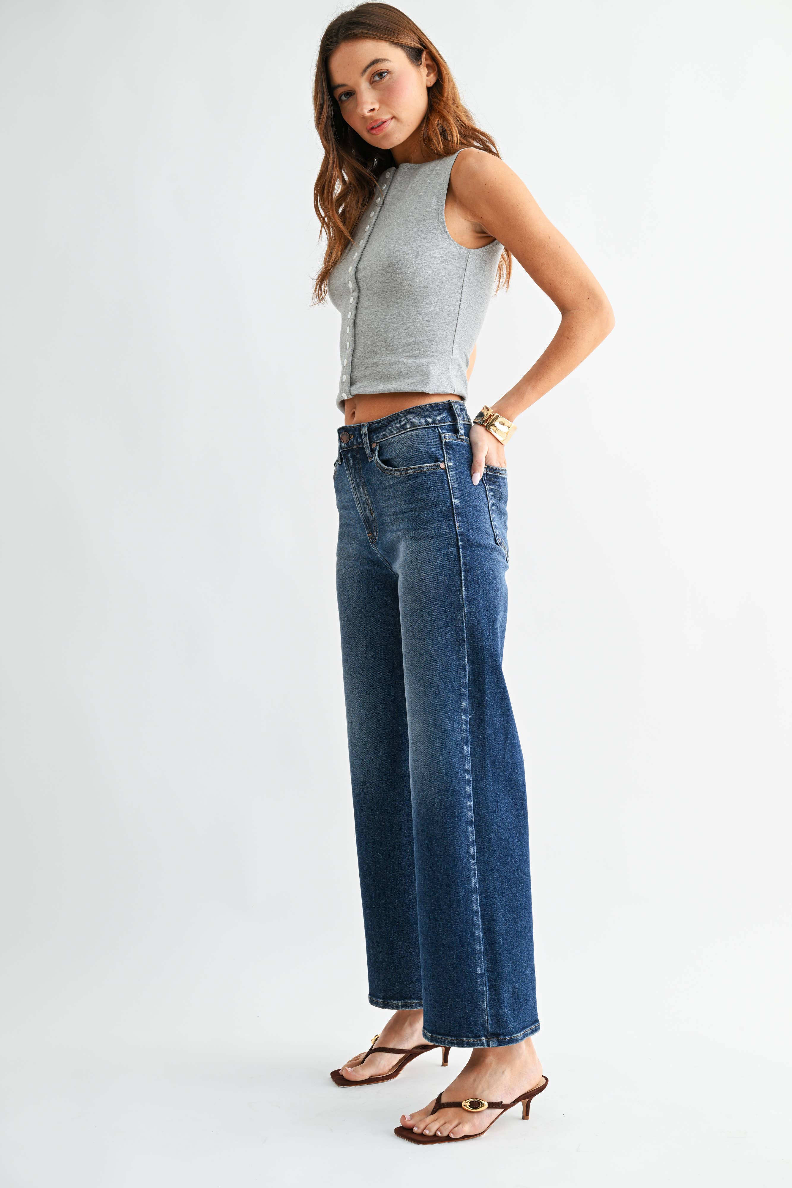 *PREORDER* JB COLLECTION High Rise Wide Leg