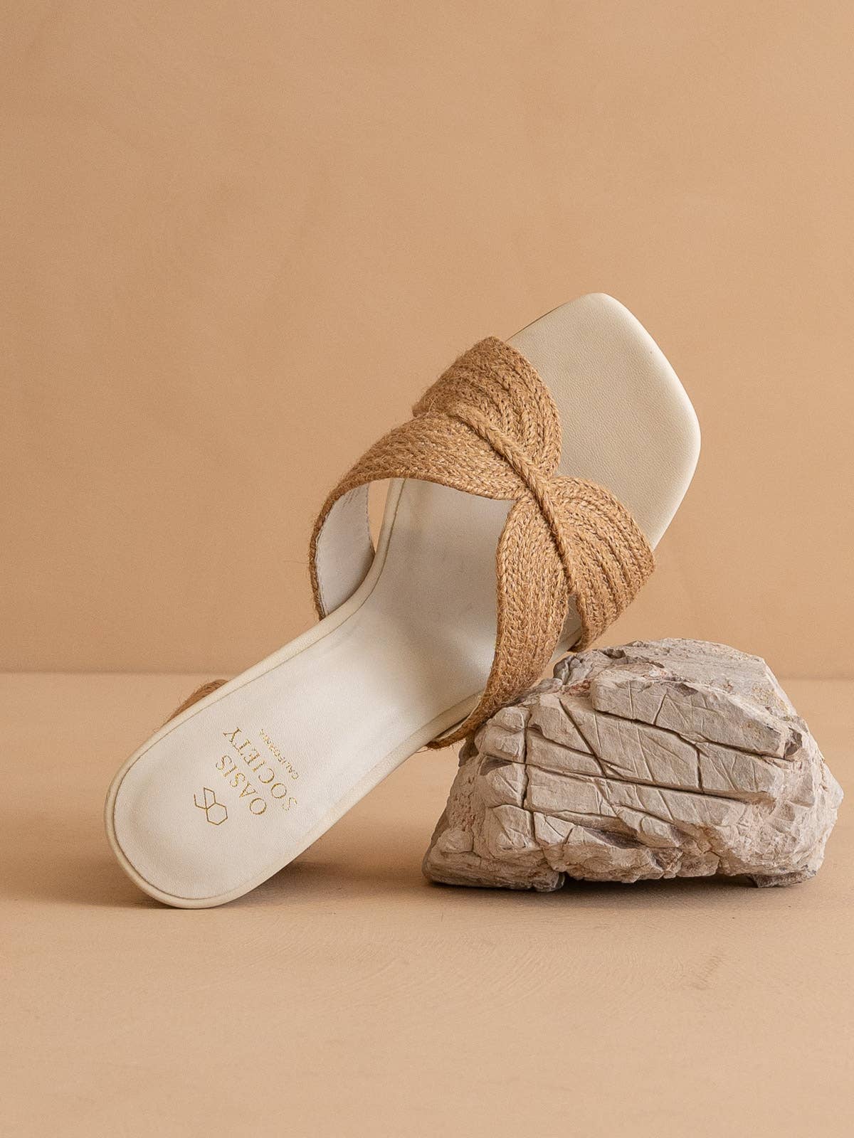 The Santiago Toffee | Raffia Summer Heel: TOFFEE / 6.5