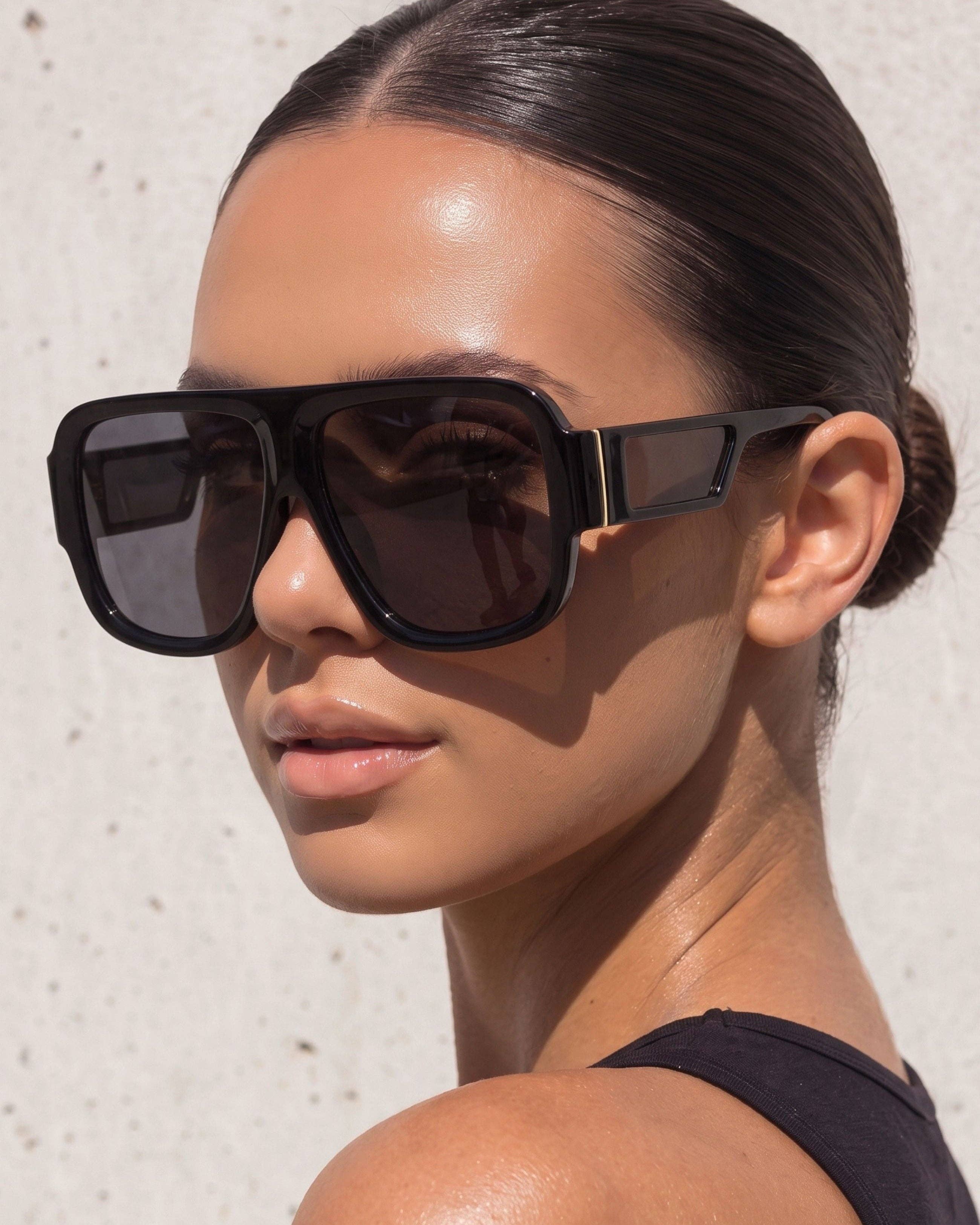 Rosie Polarized Sunglasses: Black