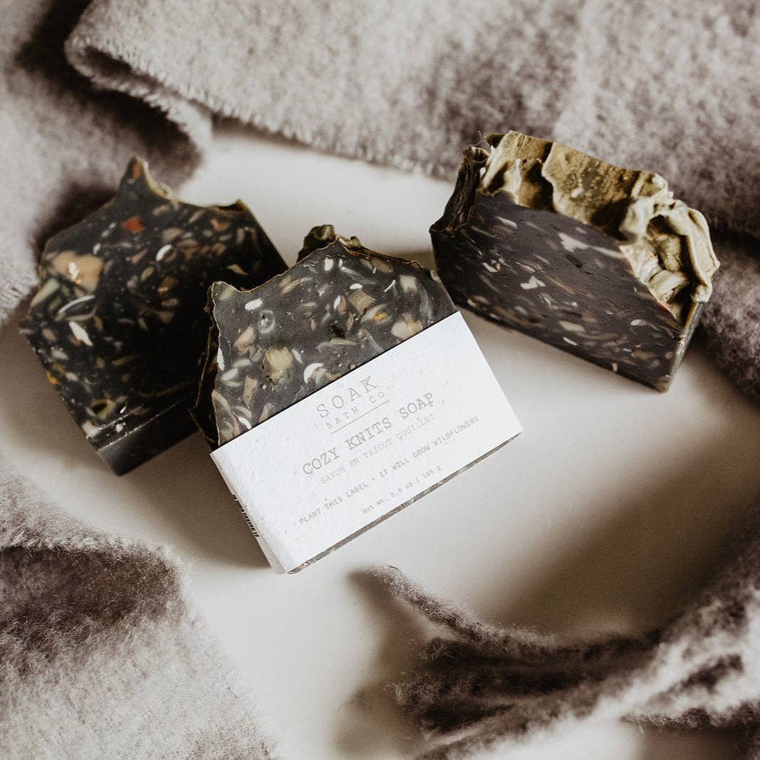 Cozy Knits Soap Bar: SOAK Bath Co: Soap Bar, Cozy Knits — Fall Collection