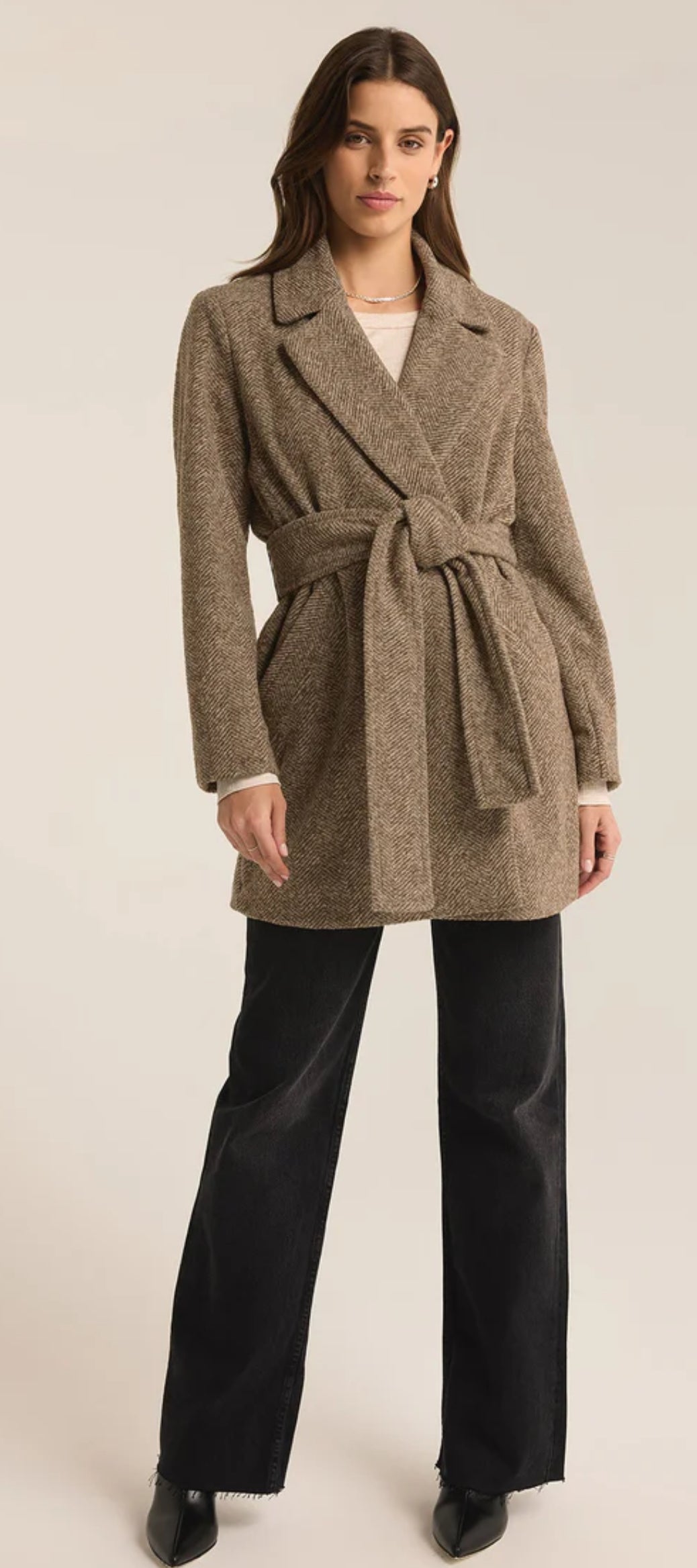 Z SUPPLY Hawthorne Herringbone Coat Jacket