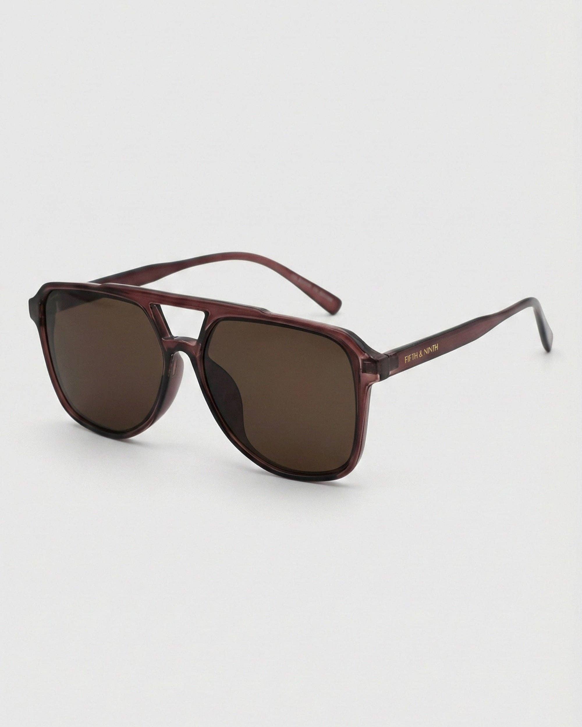 FIFTH & NINTH Lagos Sunglasses: Maroon