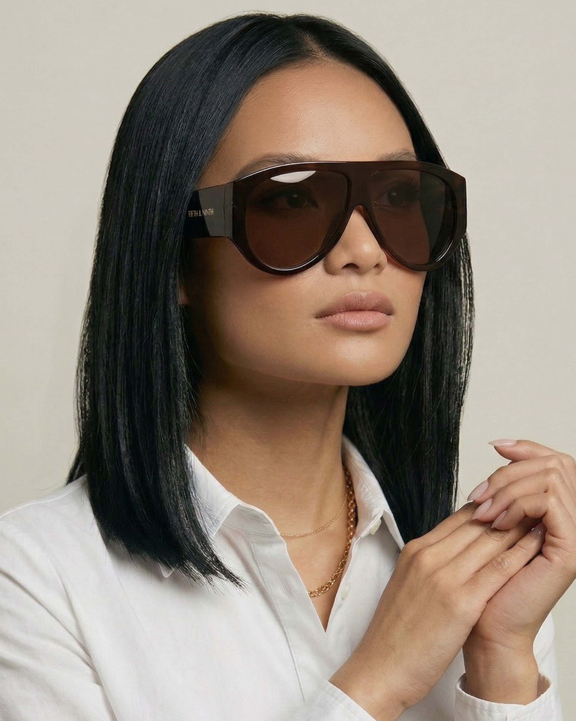 Naomi: Transparent Brown / Polarized + 100% UV Protection