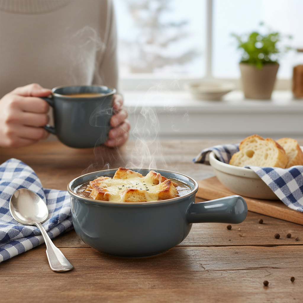 VIKKO Alpine Serving Bowl, Blue, 26 oz