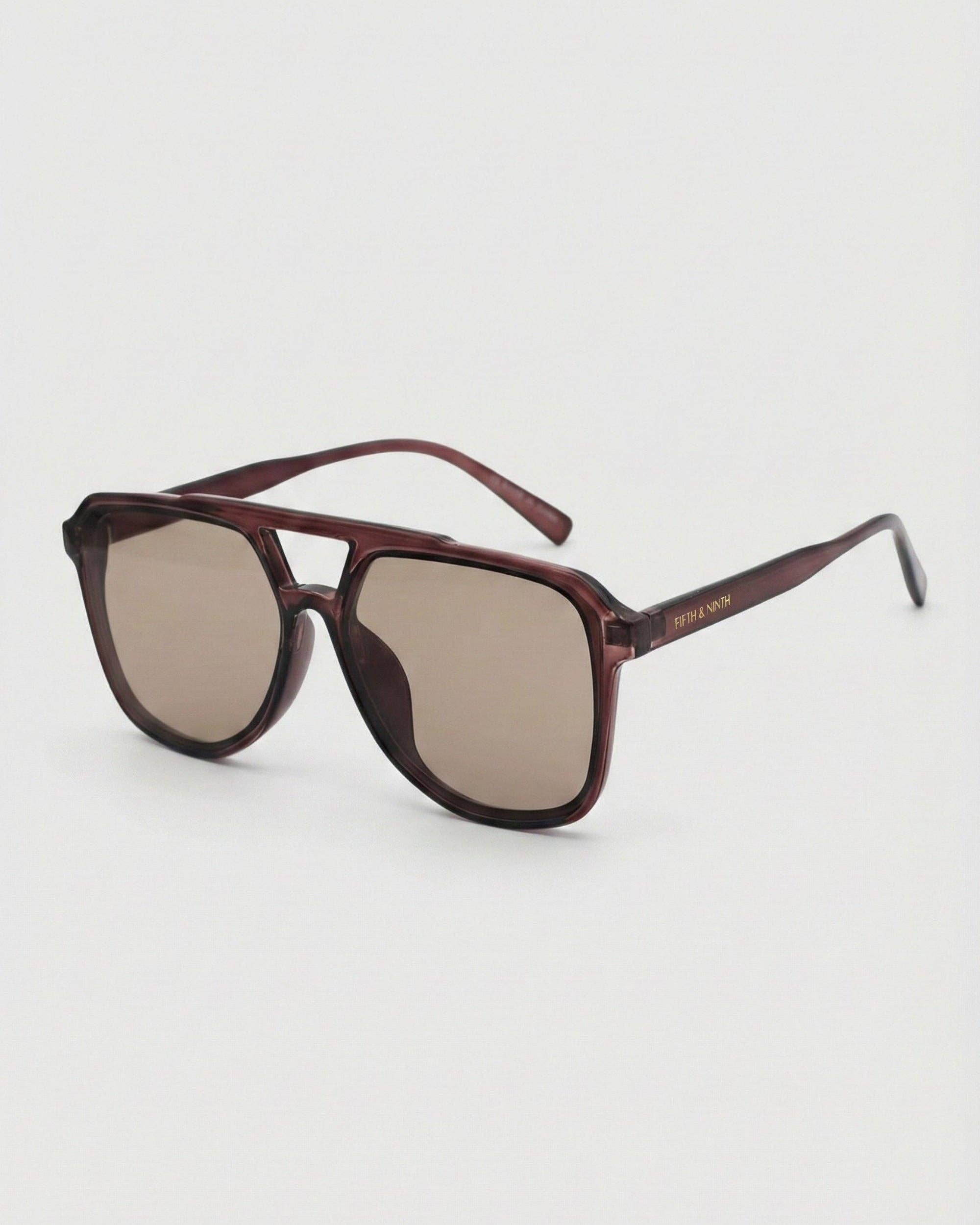 FIFTH & NINTH Lagos Sunglasses: Maroon