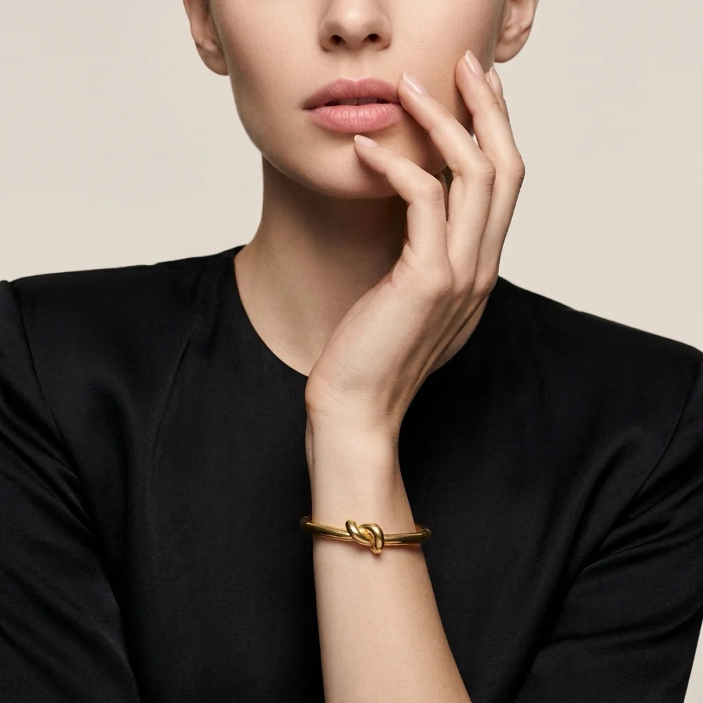 TAT2 DESIGNS Gold Noa Knot Bangle