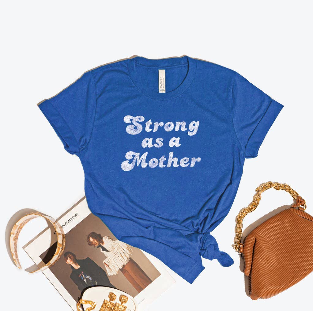 STRONG AS A MOTHER  Graphic T-Shirt: VINTAGE WHITE / XL