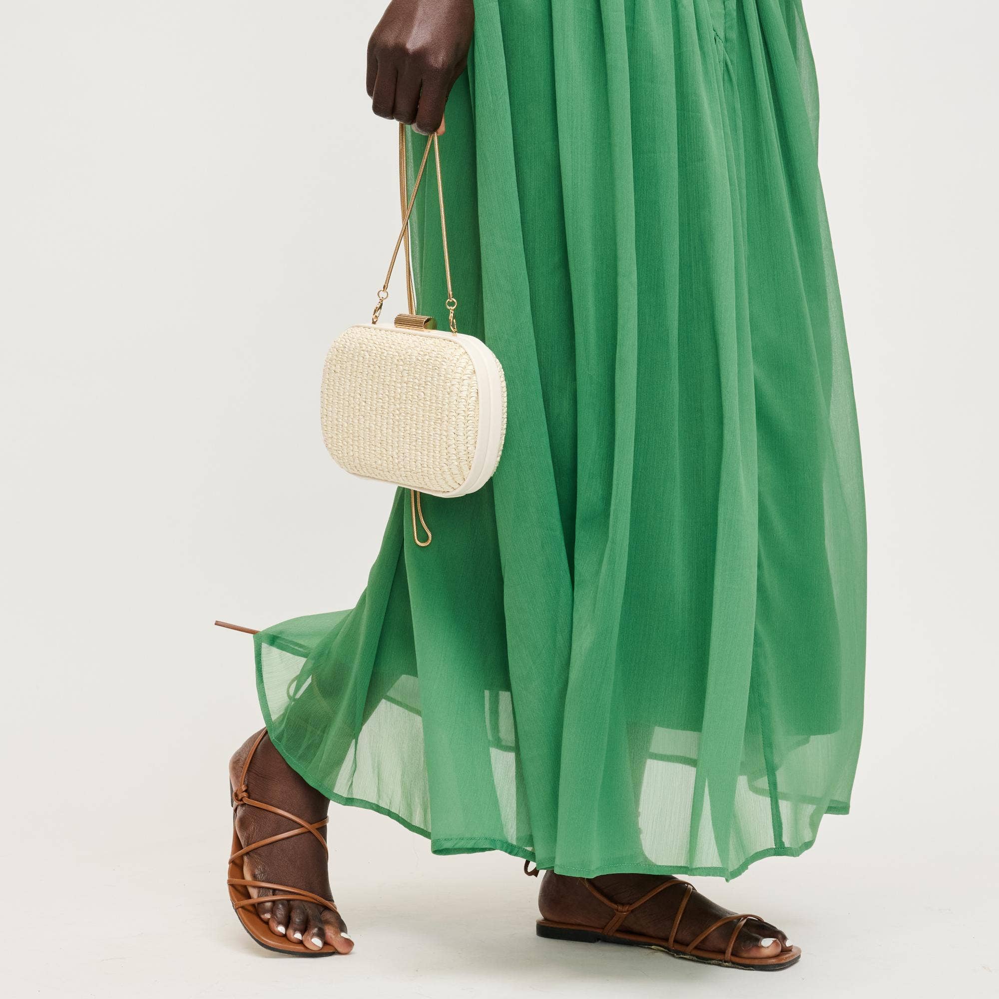 Alix Evening Bag: Chocolate