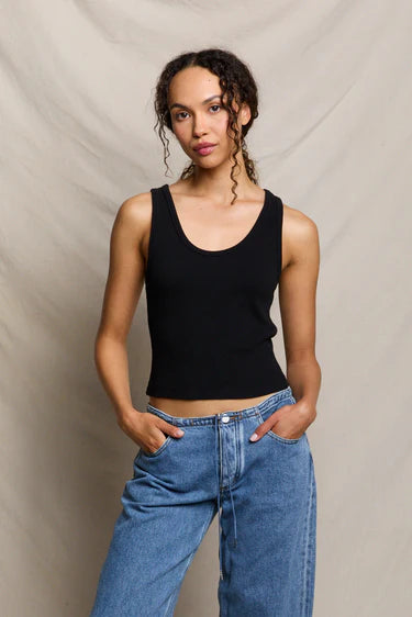 PERFECT WHITE TEE Blondie Rib Tank