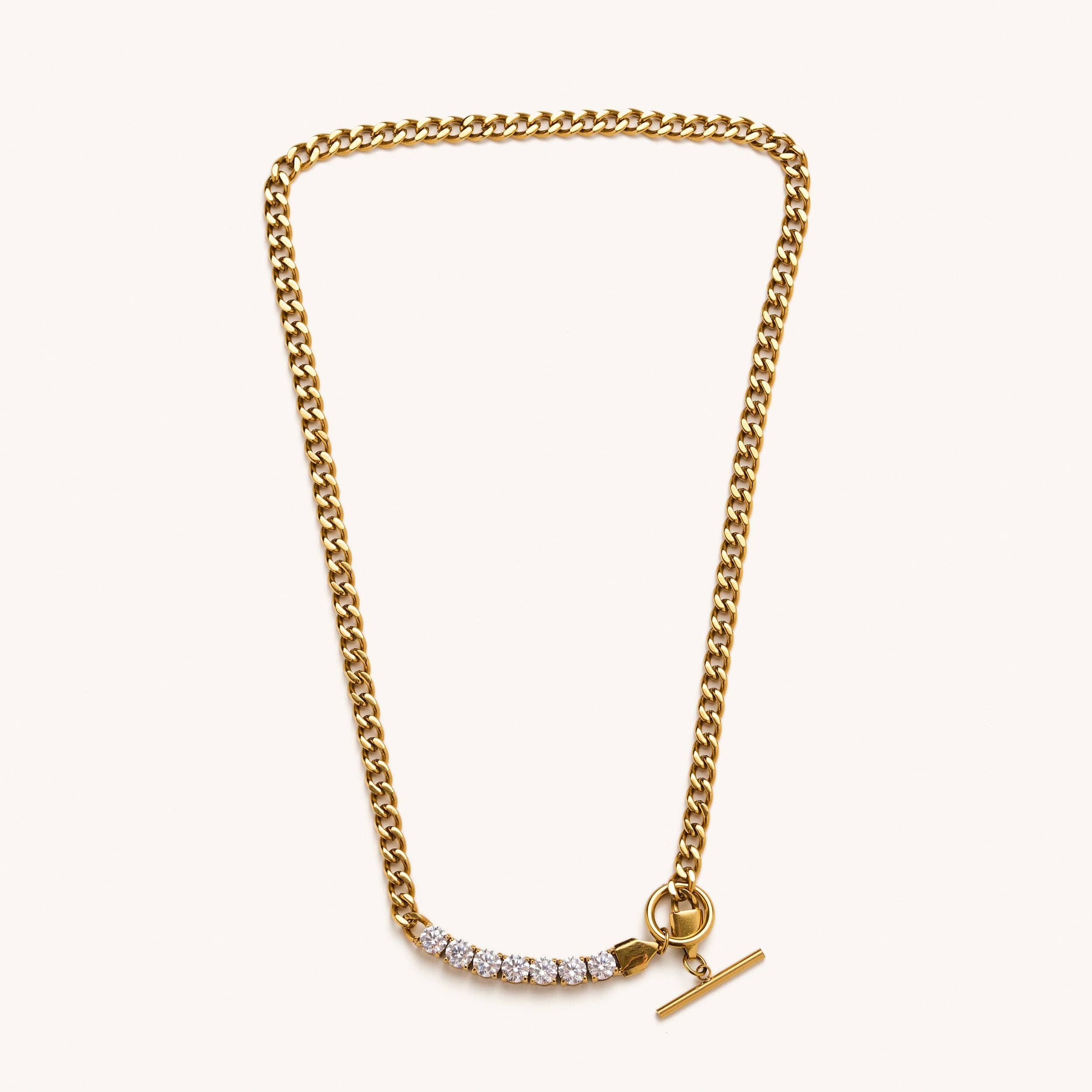 Tay Front Clasp Necklace