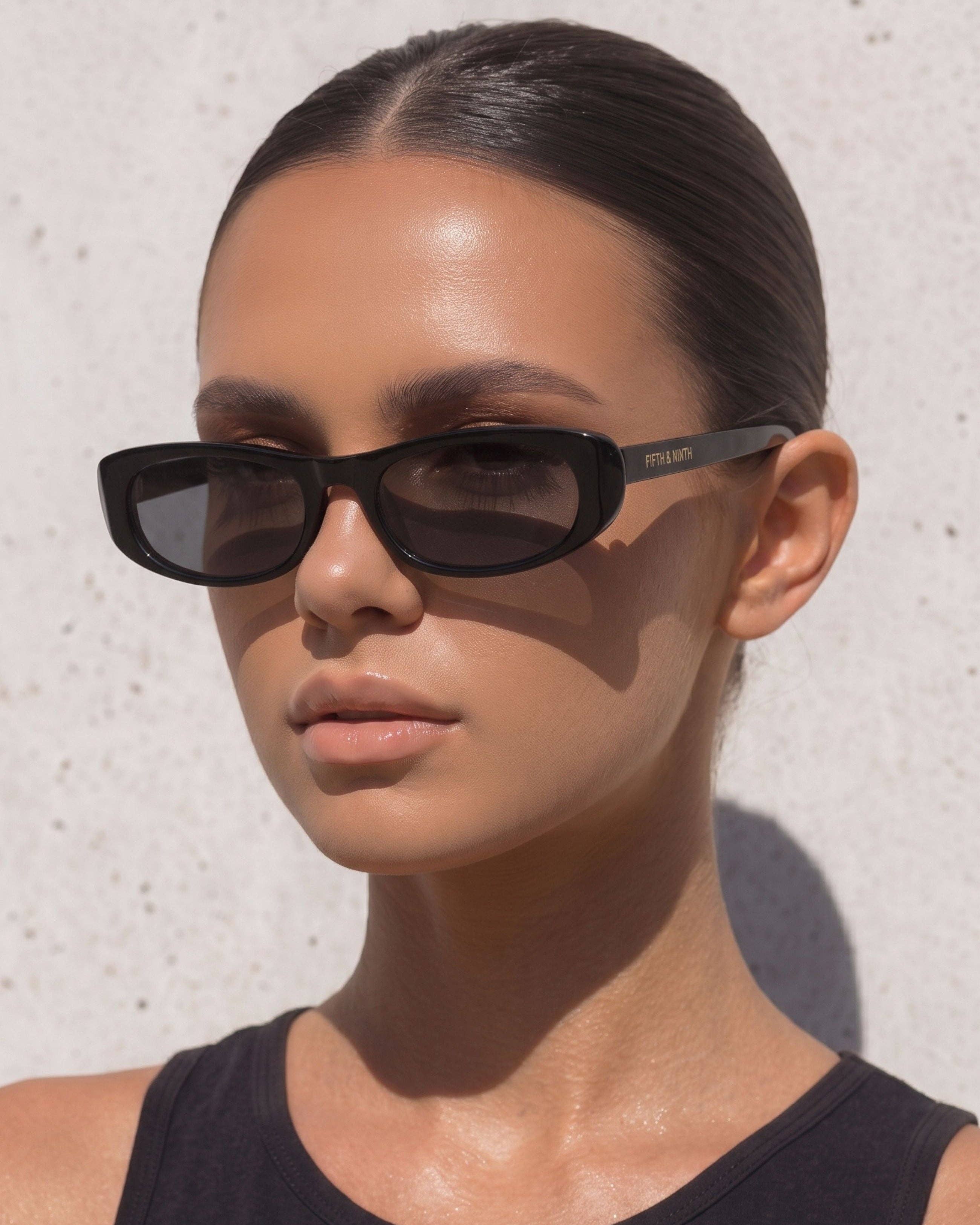 Nina Polarized Sunglasses: White / 100% UV Protection