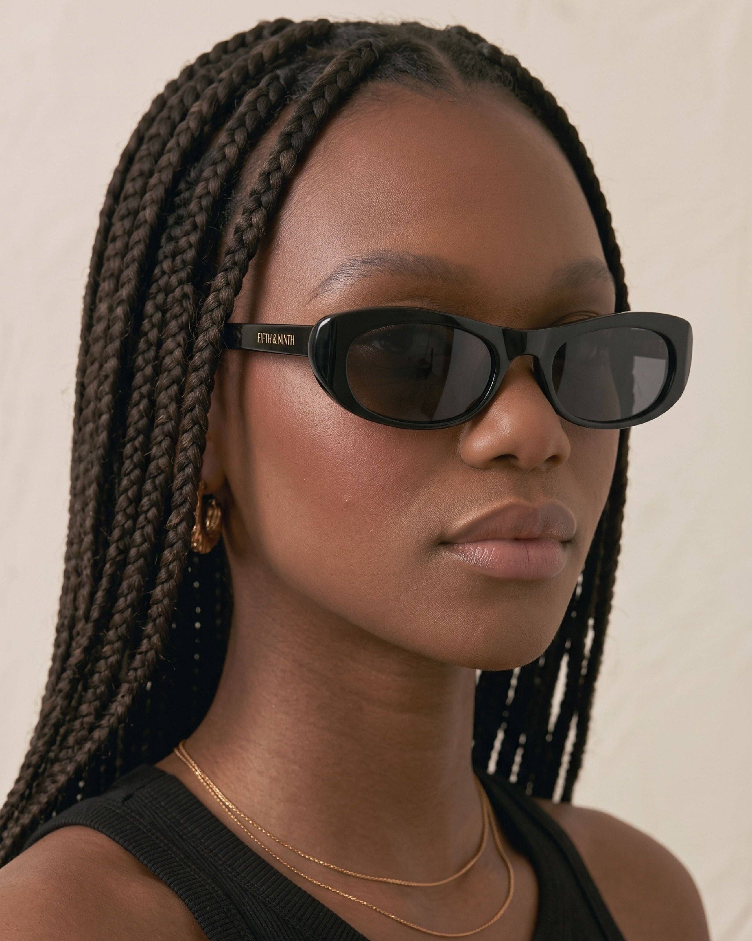 Nina Polarized Sunglasses: White / 100% UV Protection