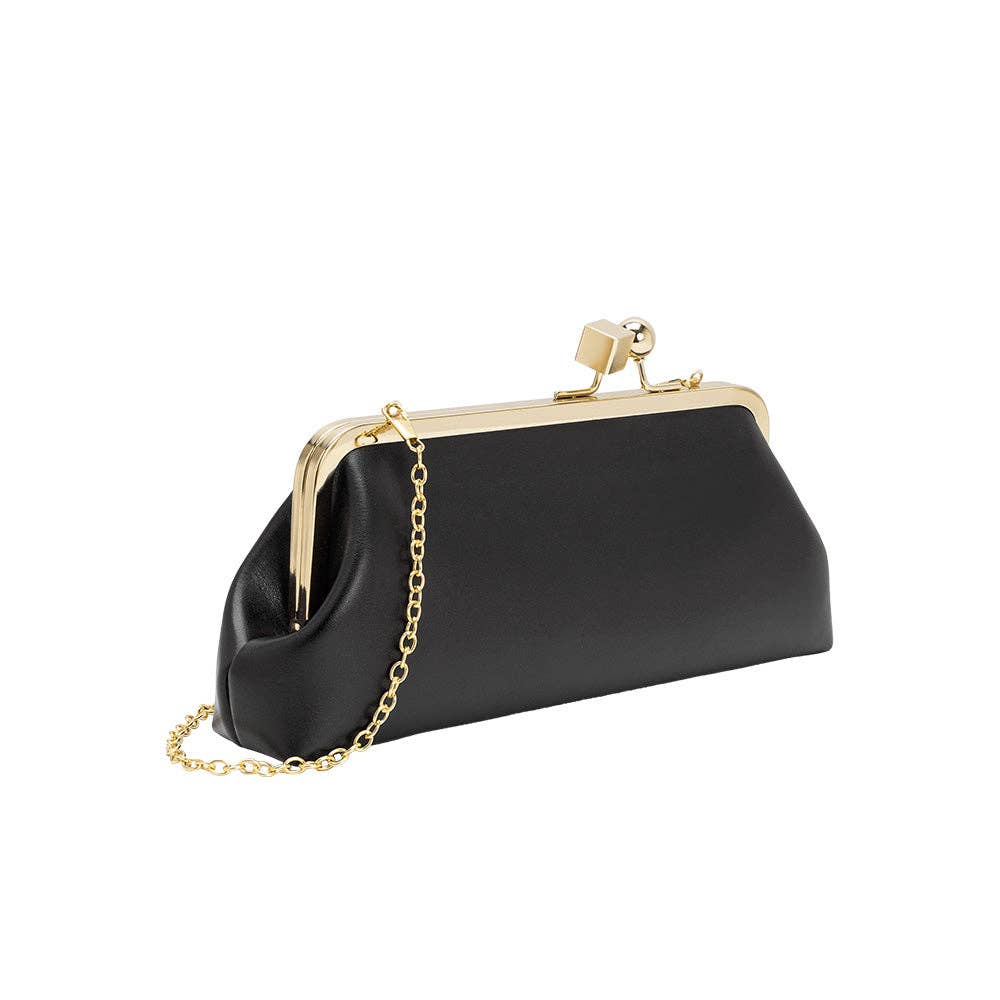 *PREORDER* MELIE BIANCO Chrissy Black Vegan Leather Crossbody Bag