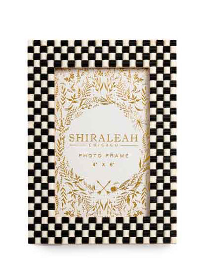 ROMA 4" x 6" MOSAIC PICTURE FRAME,BLACK