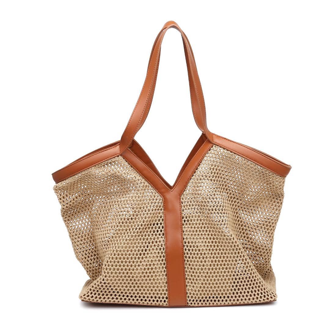 Nanette Tote: Natural Black