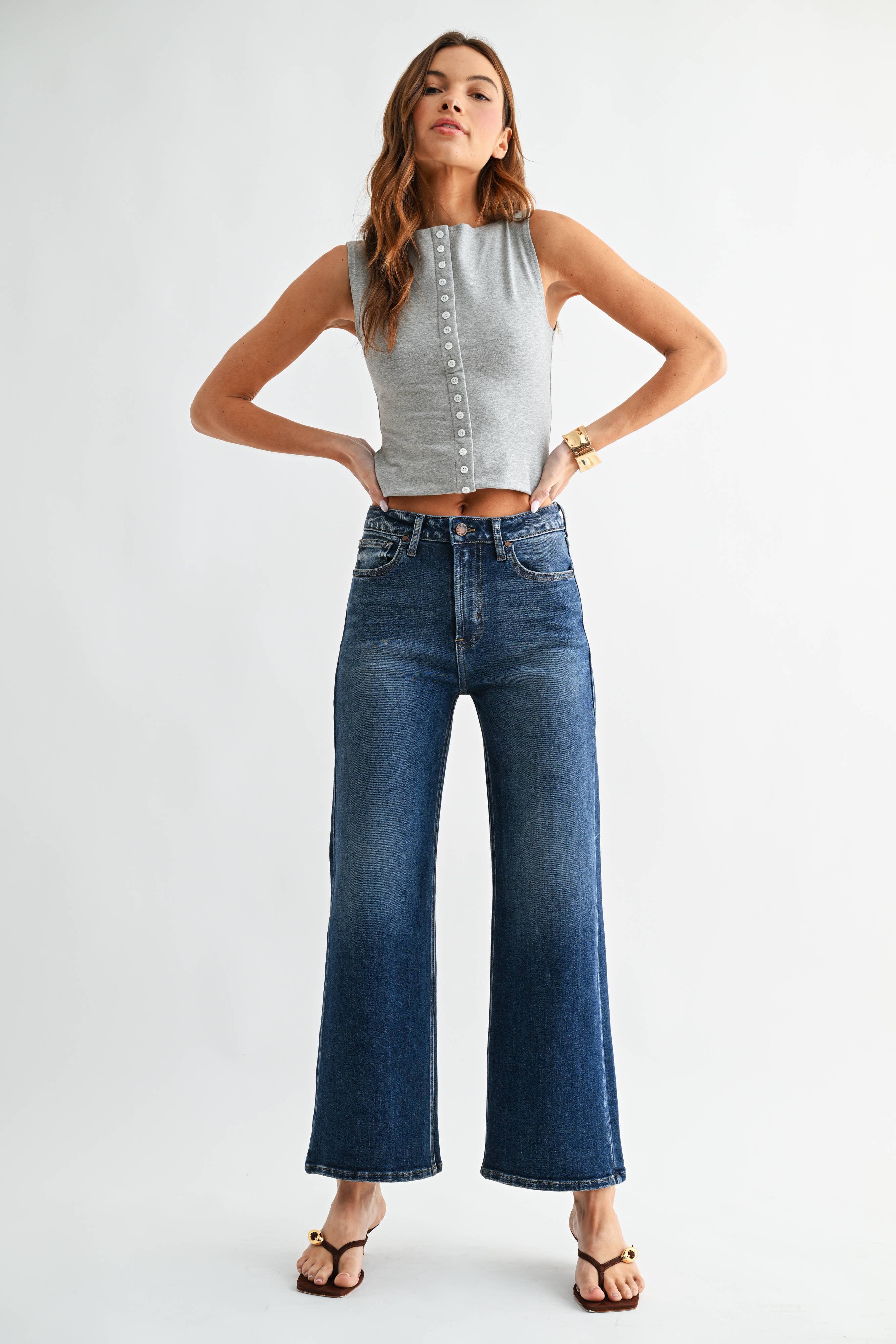 *PREORDER* JB COLLECTION High Rise Wide Leg