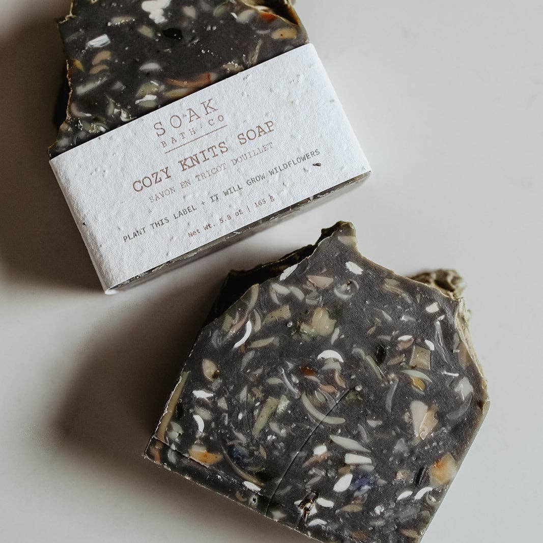 Cozy Knits Soap Bar: SOAK Bath Co: Soap Bar, Cozy Knits — Fall Collection