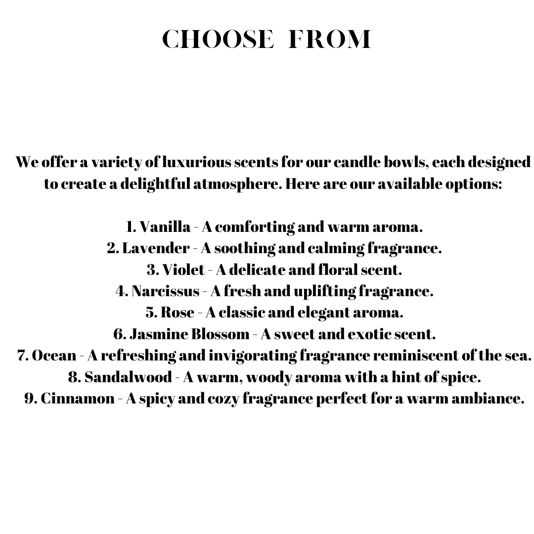 Hand Craft Large Candle Bowl, Marble Rustic SOYWAX Scented Candle: Large