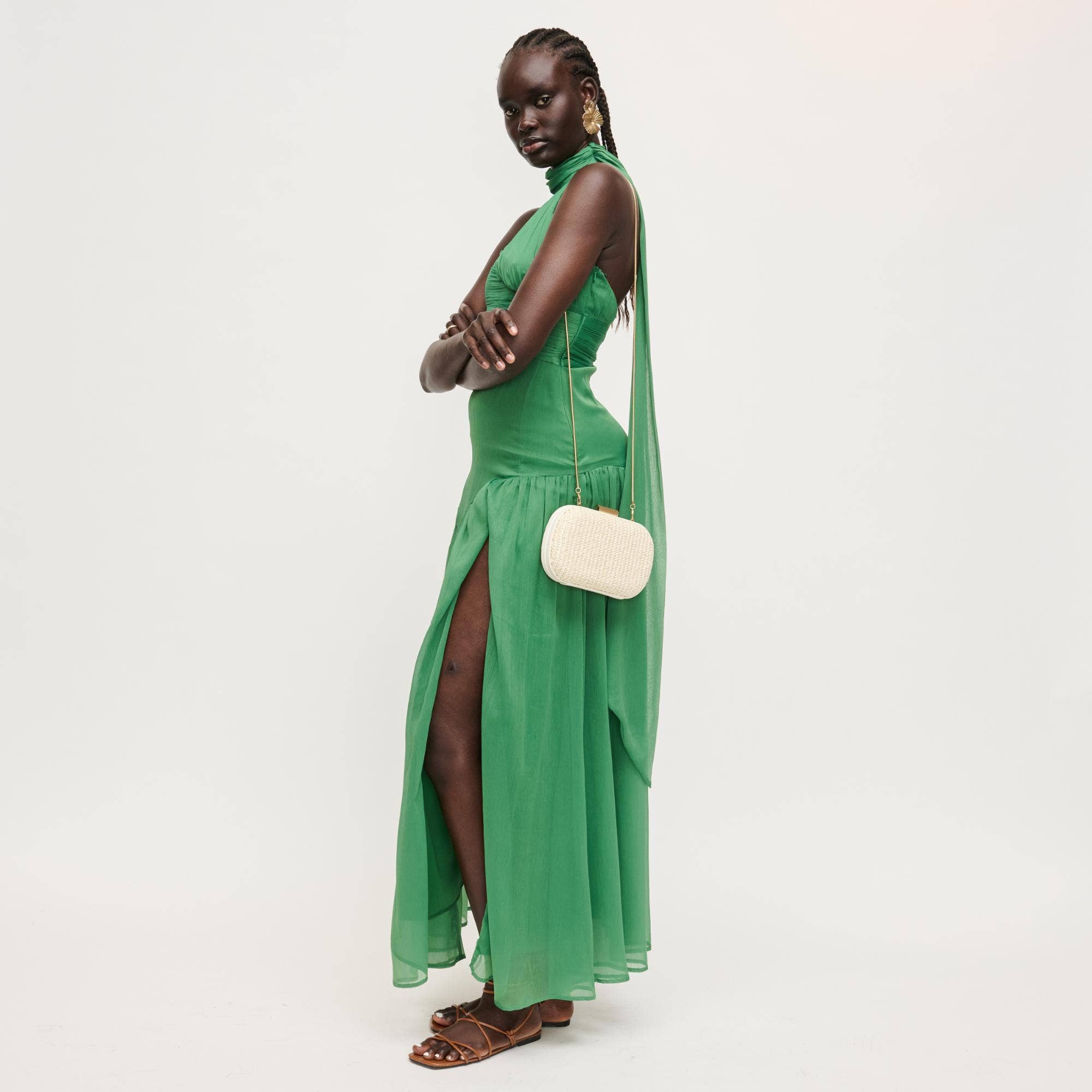 Alix Evening Bag: Ivory