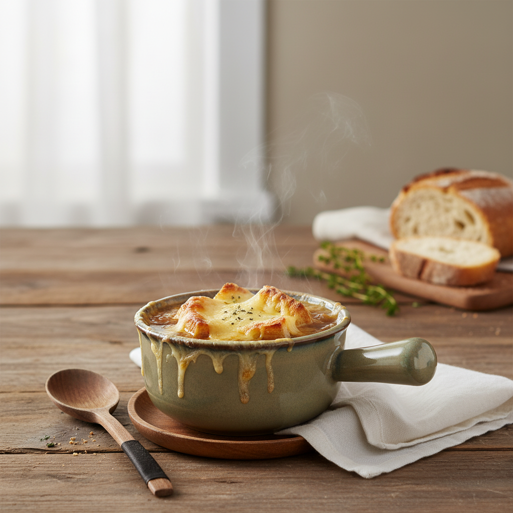 VIKKO Alpine Onion Soup Crock in Brown, 15 oz