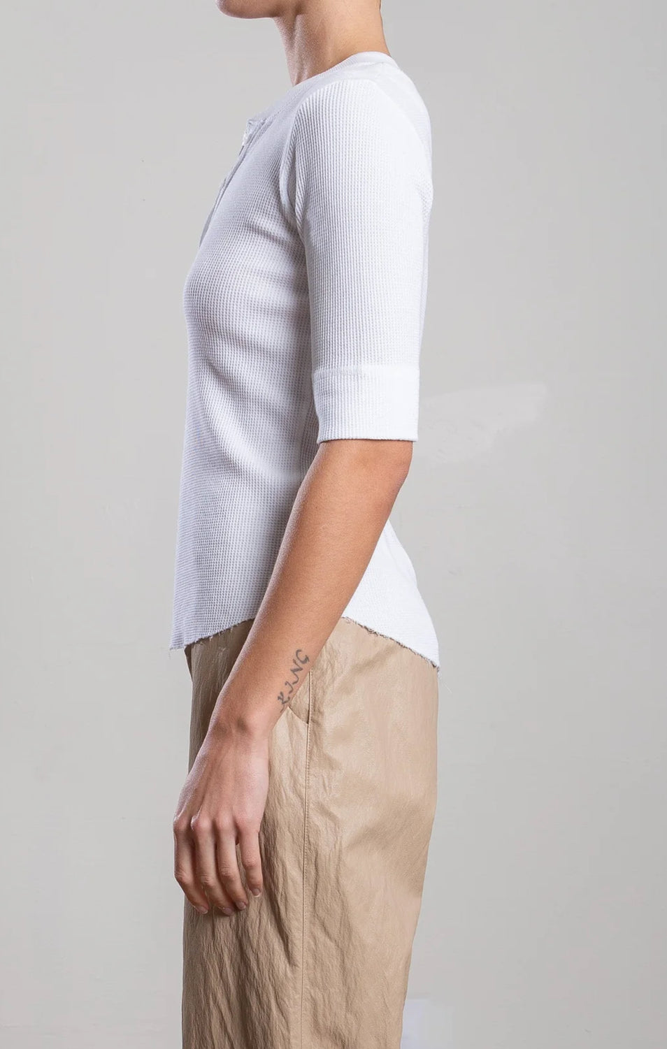 PHARAOH Salma Henley Thermal in White