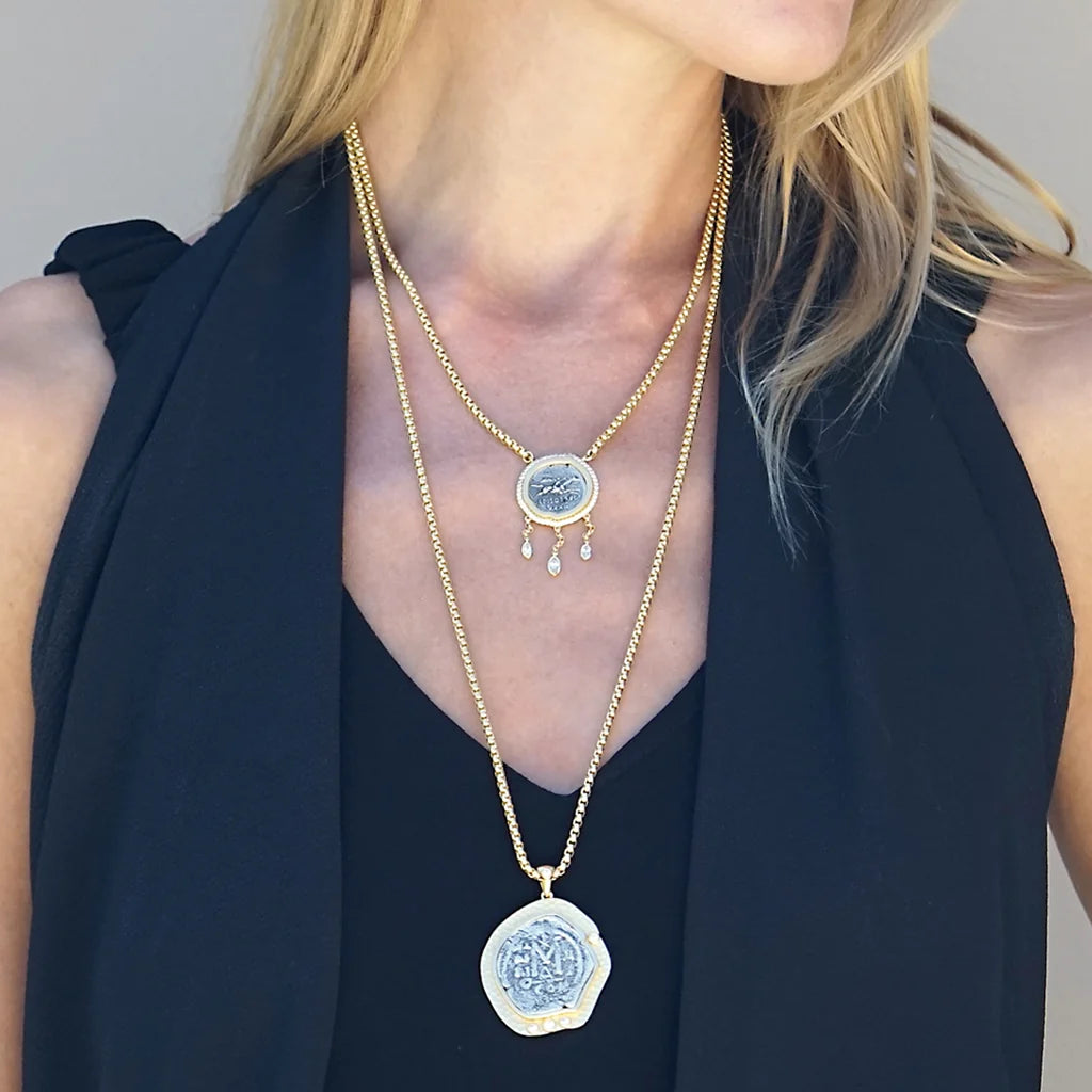 TAT2 DESIGNS Long Gold Molat Necklace