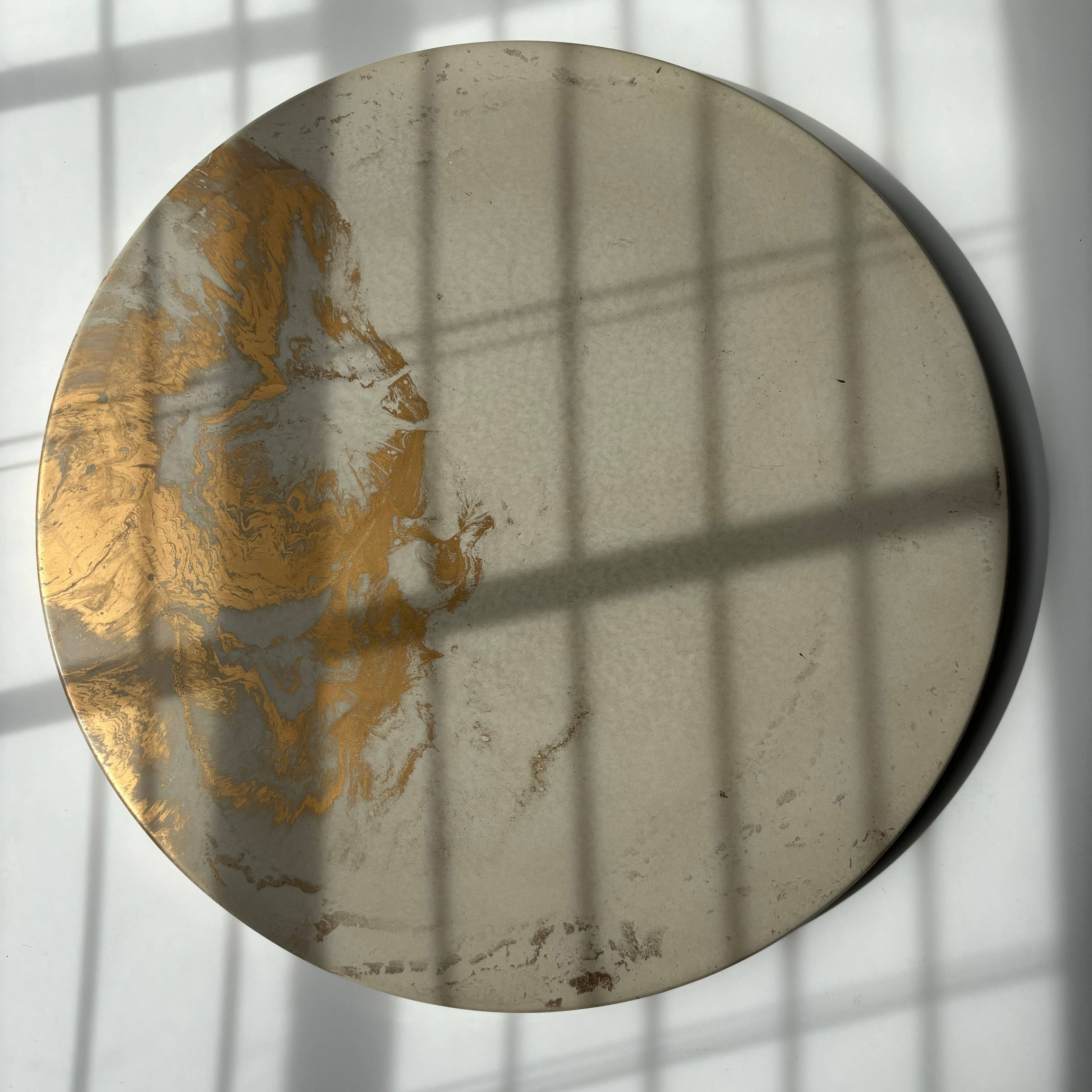 FANCY CONCRETE Lazy Susan 14" in Galactic Gray