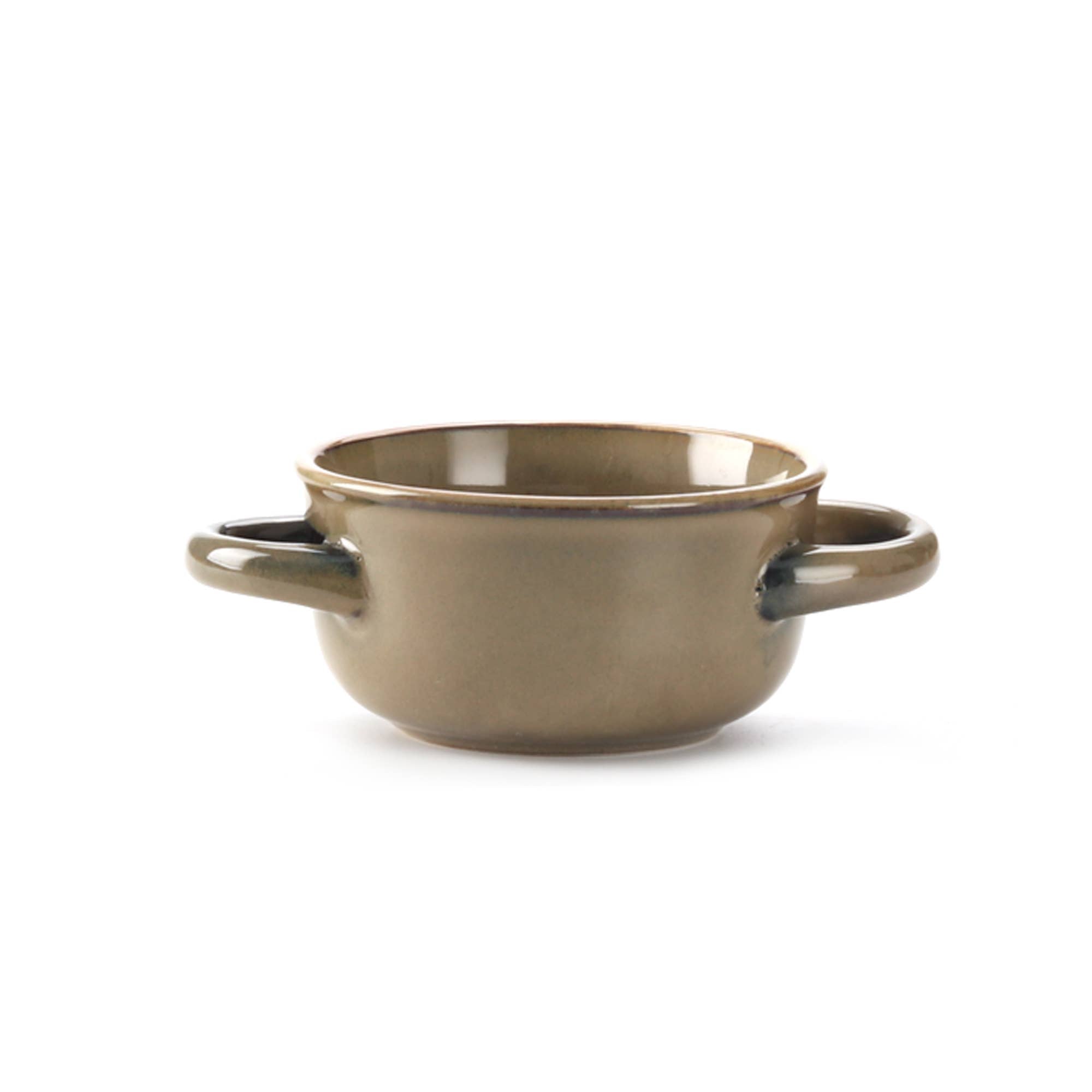 VIKKO Alpine Serving Bowl with Handles in Brown, 15 oz