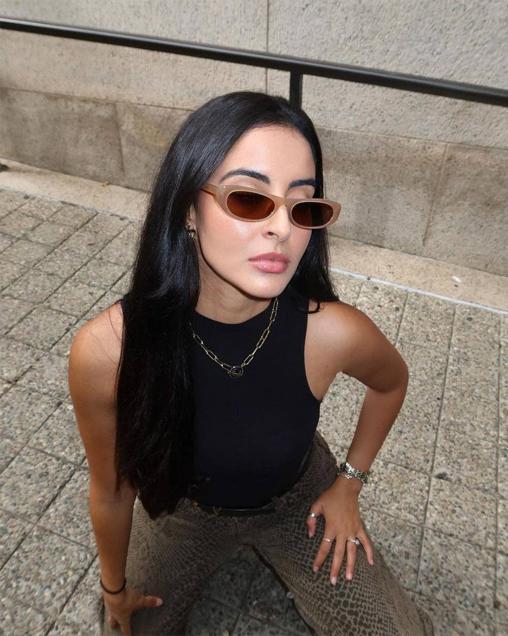 Nina Polarized Sunglasses: White / 100% UV Protection
