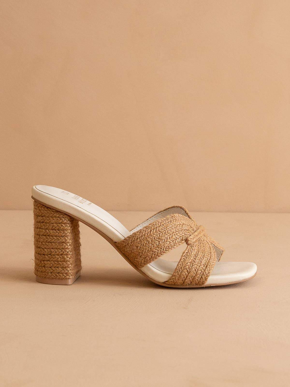 The Santiago Toffee | Raffia Summer Heel: TOFFEE / 6.5