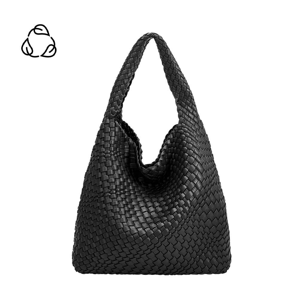 *PREORDER* MELIE BIANCO Johanna Black Recycled Vegan Shoulder Bag