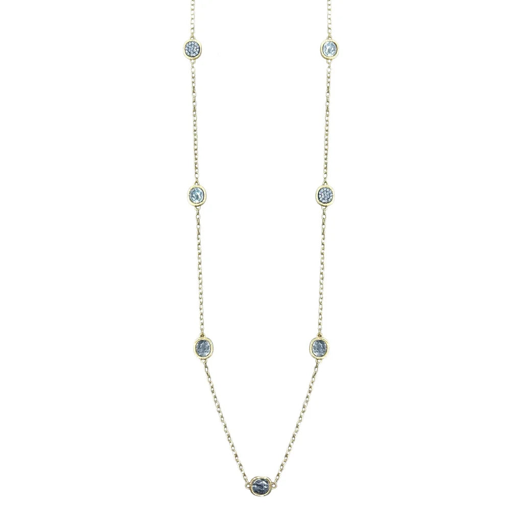 TAT2 DESIGNS Mini Gold Pavia Station Necklace