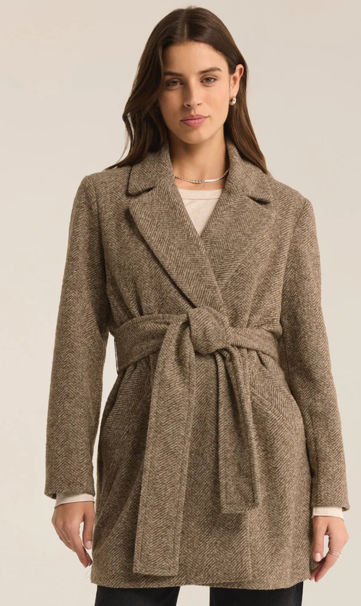 Z SUPPLY Hawthorne Herringbone Coat Jacket