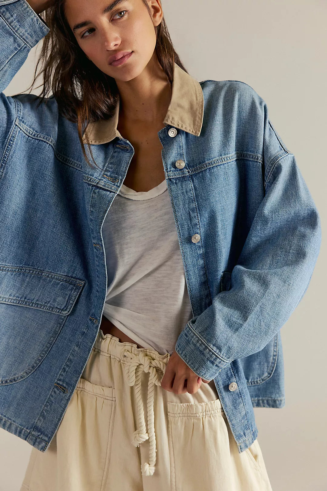FREE PEOPLE We The Free Lemon Denim Jacket