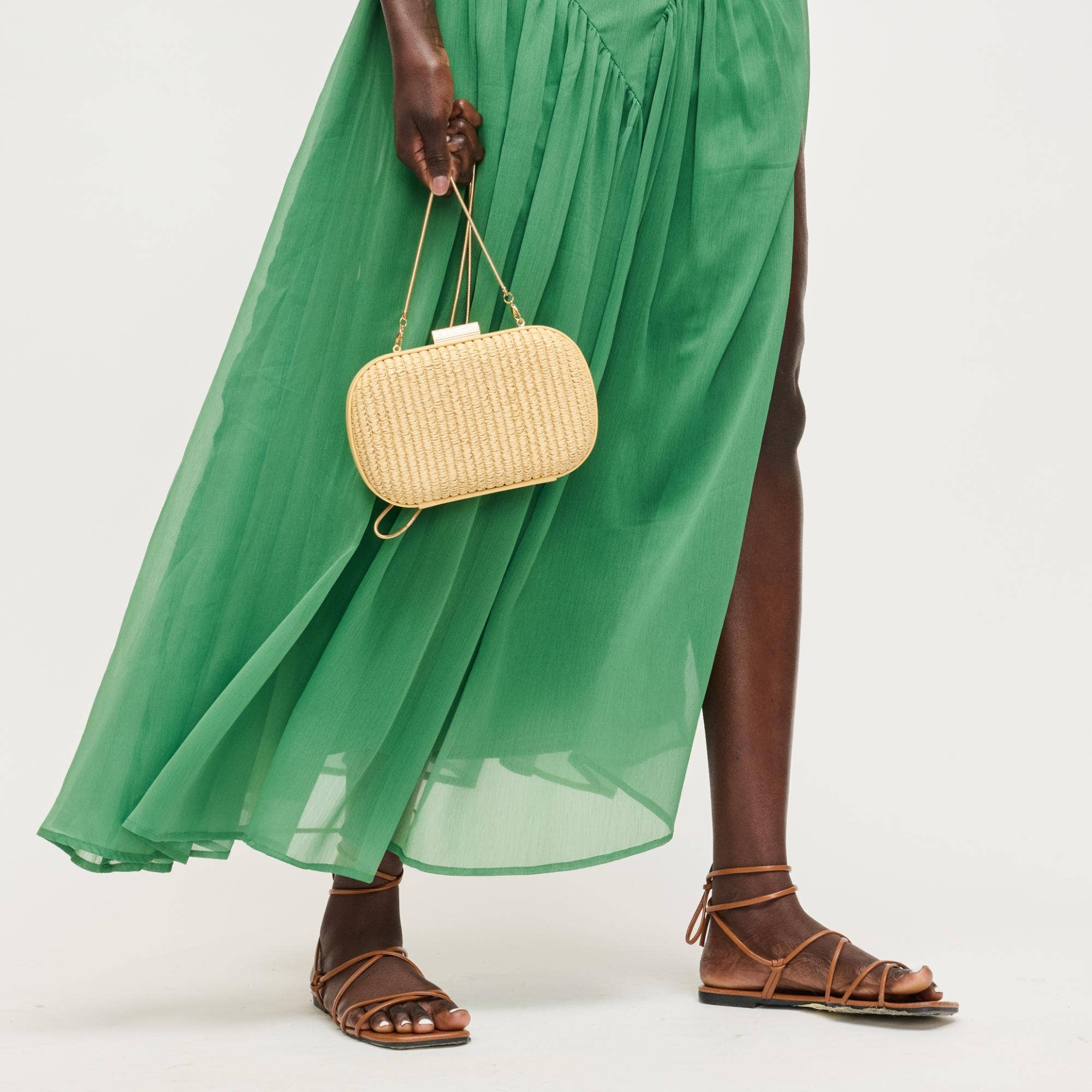 Alix Evening Bag: Chocolate