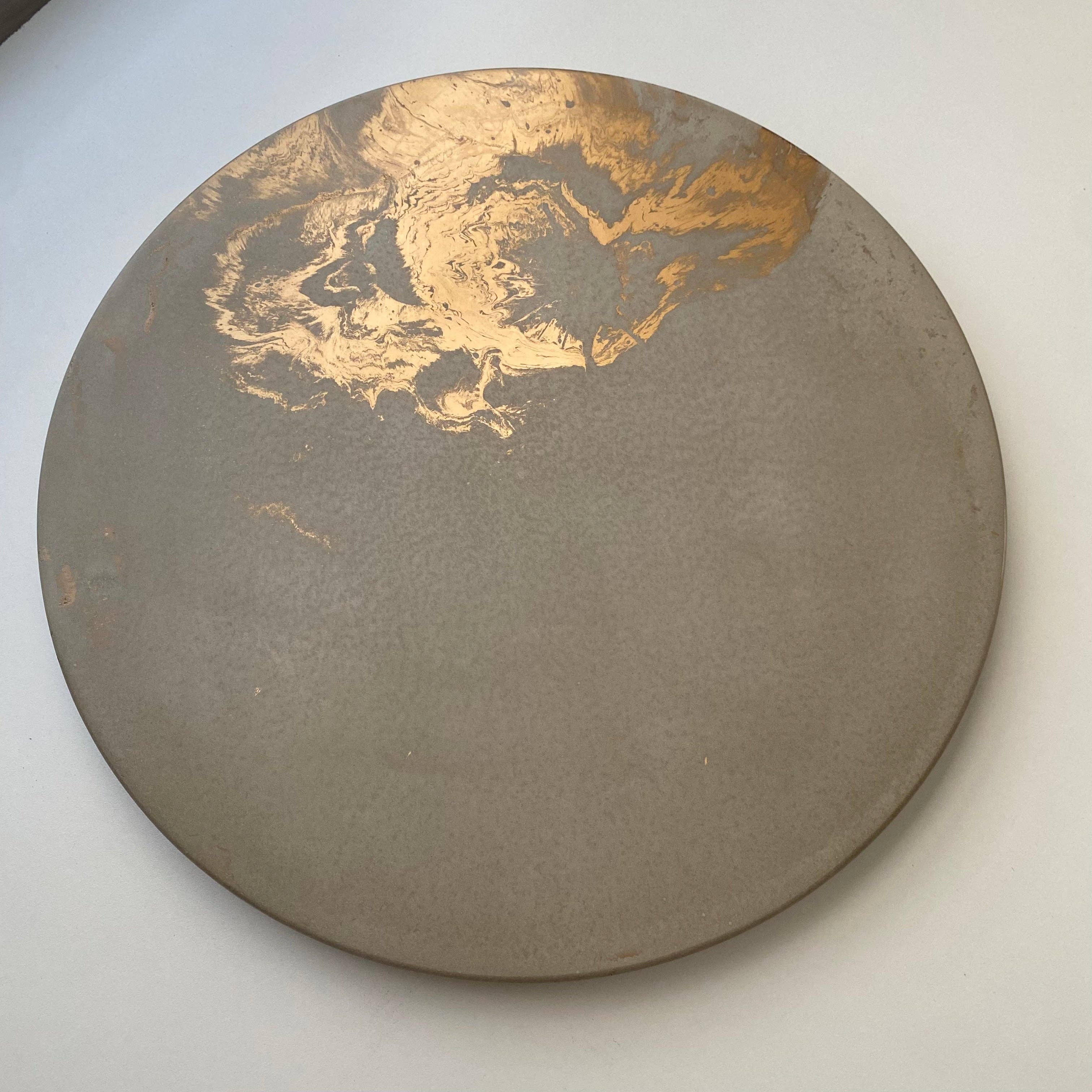 FANCY CONCRETE Lazy Susan 14" in Galactic Gray