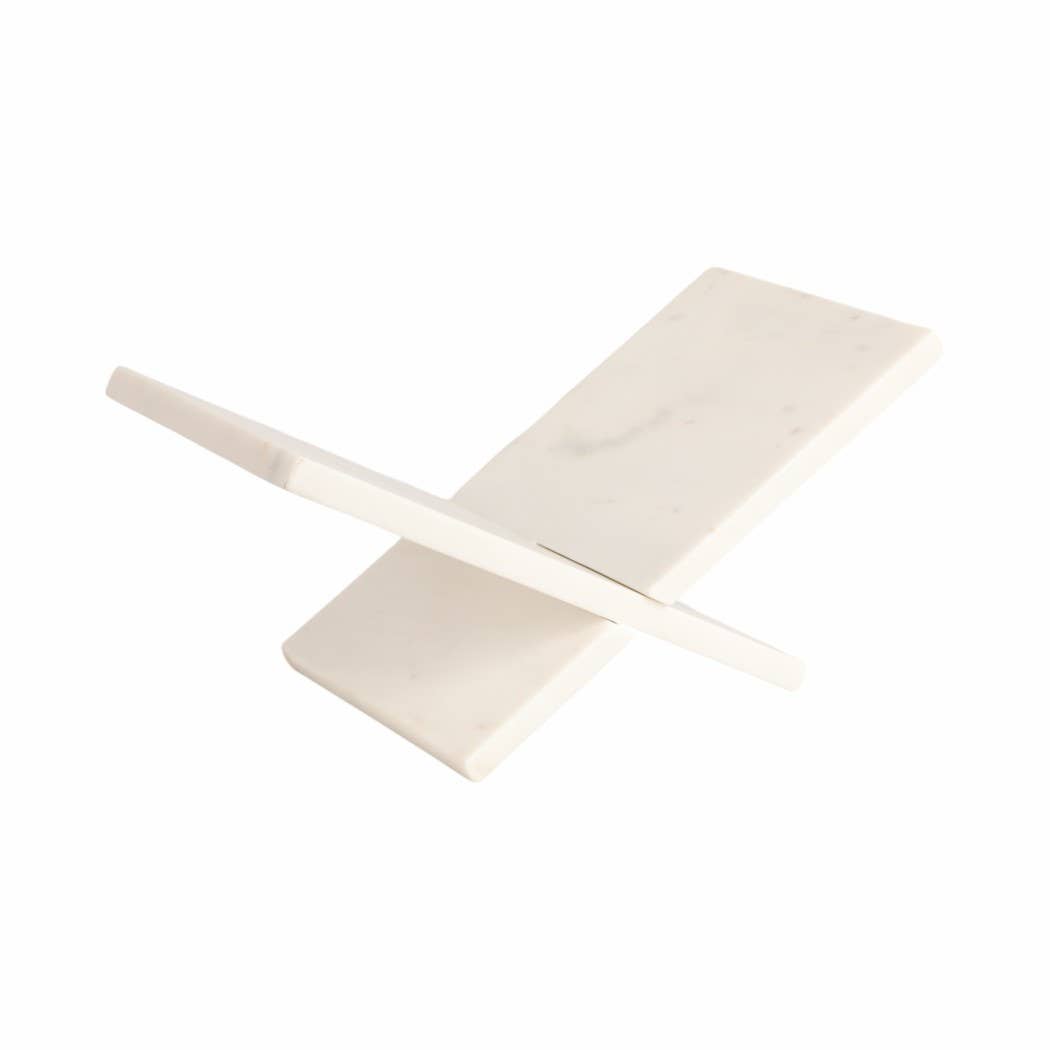 Bookstand in White Marble 14 in.