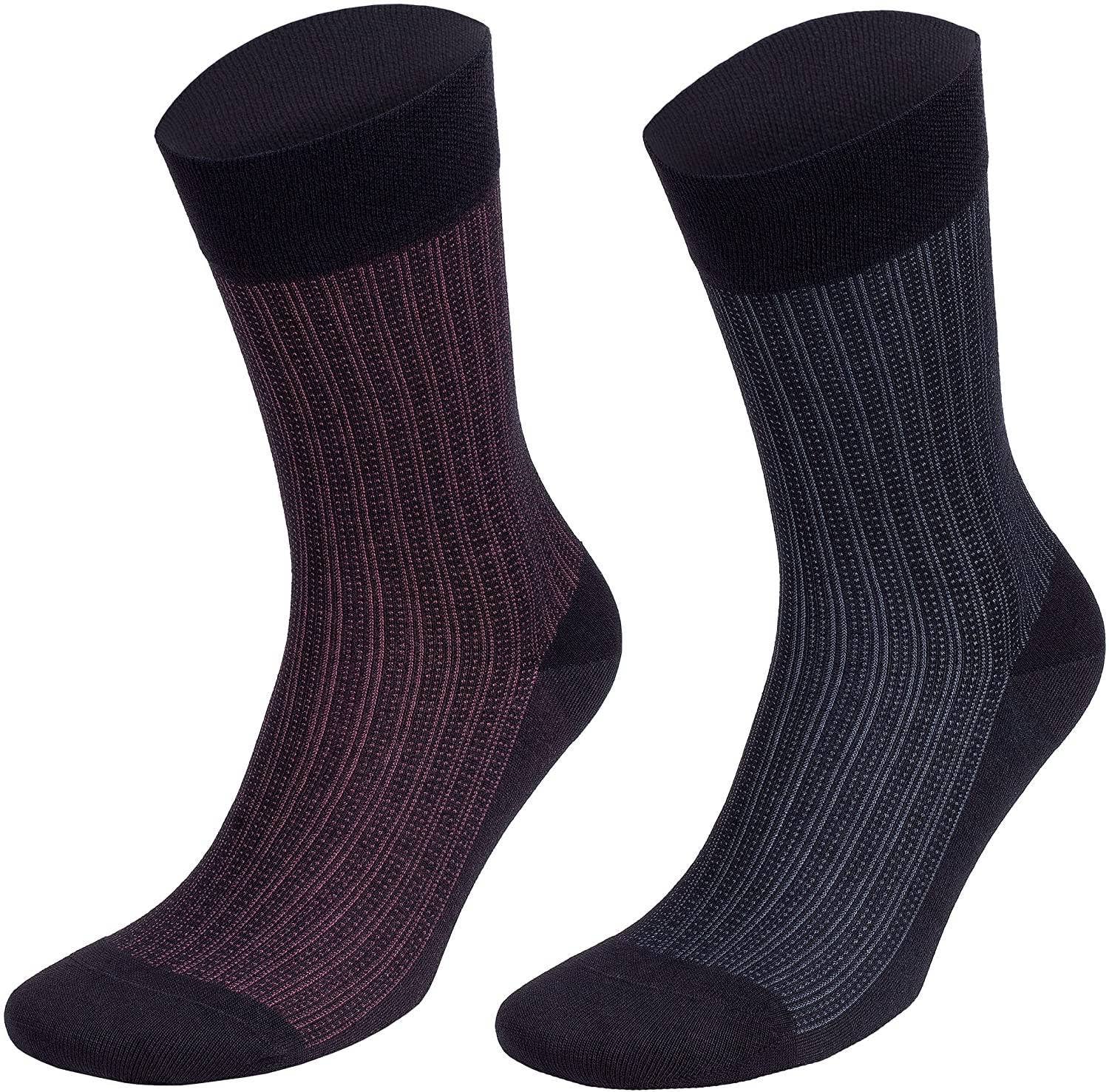 Men’s Bamboo Lightweight Dress & Trouser Socks 8-Pack - 543