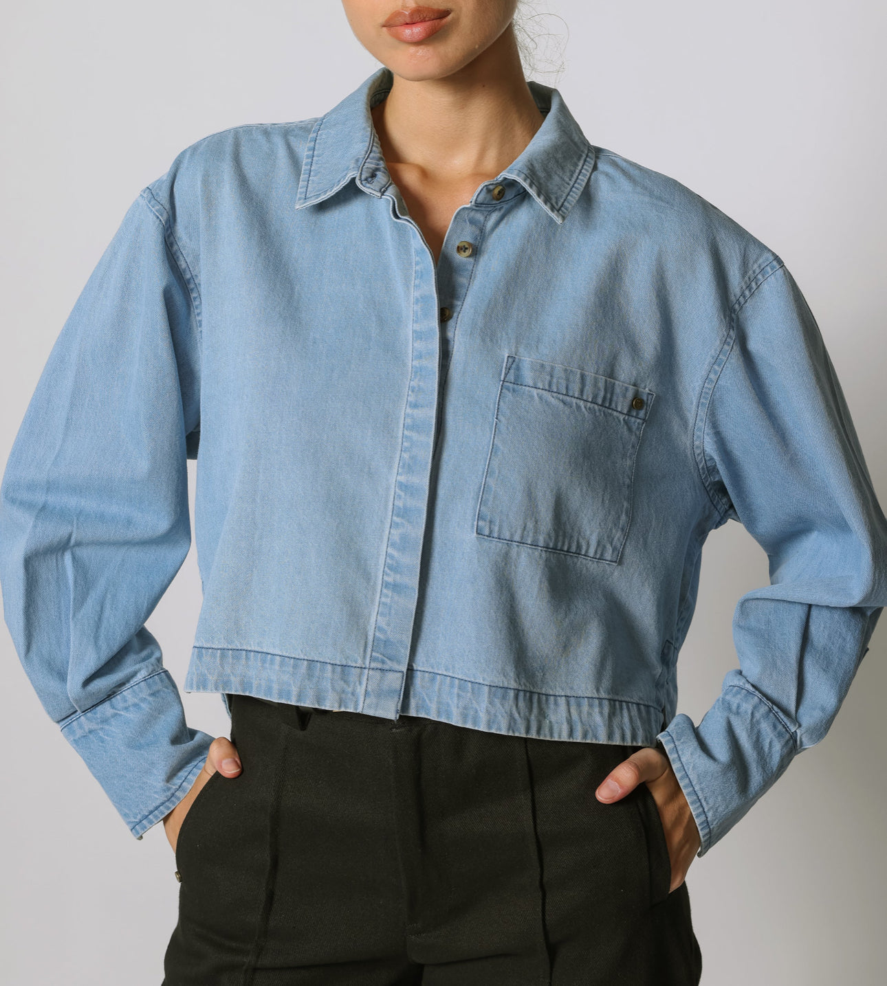 CLEOBELLA Laurel Blouse Light Denim