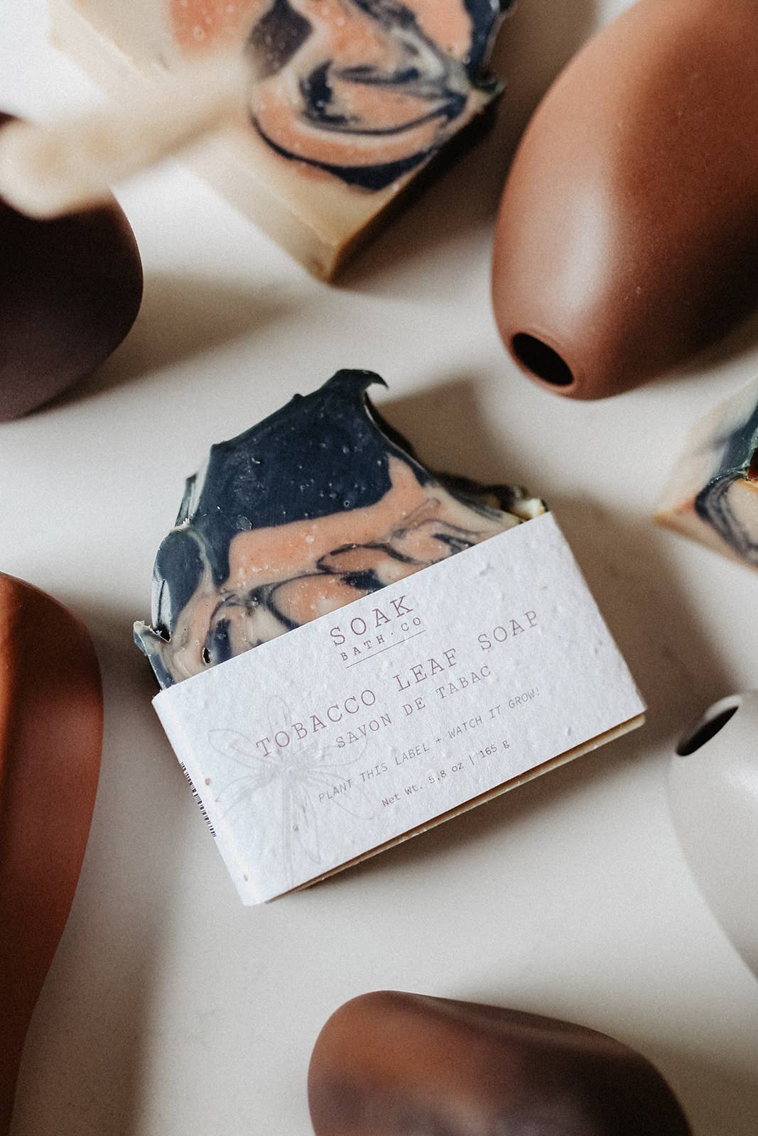 SOAK Bath Co: Soap Bar, Tobacco Leaf— Fall Collection
