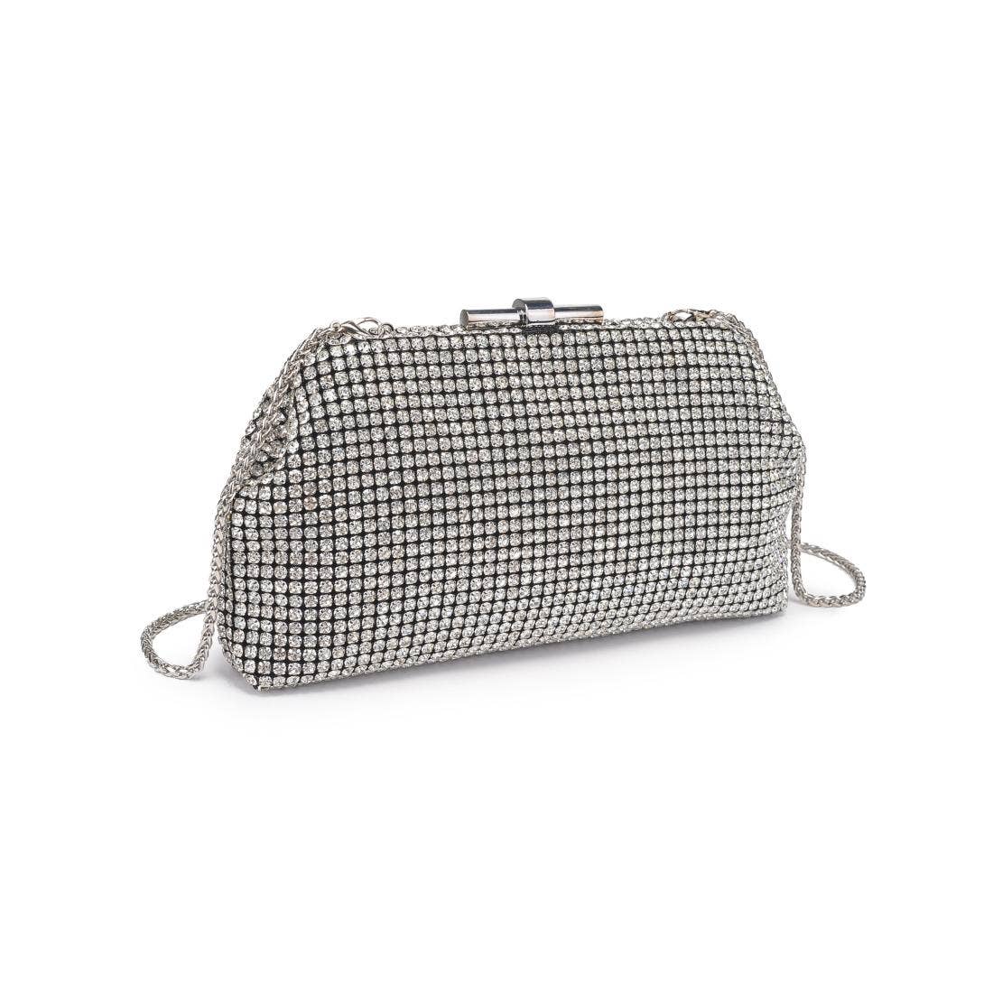 URBAN EXPRESSIONS Delfina Evening Bag in Silver