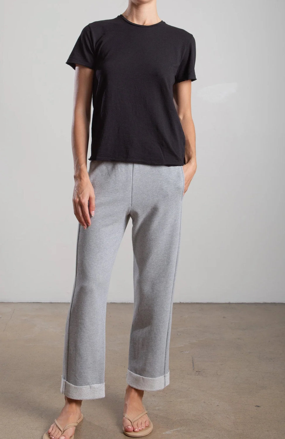 PHARAOH Leon Sweatpants French Terry Heather Gray