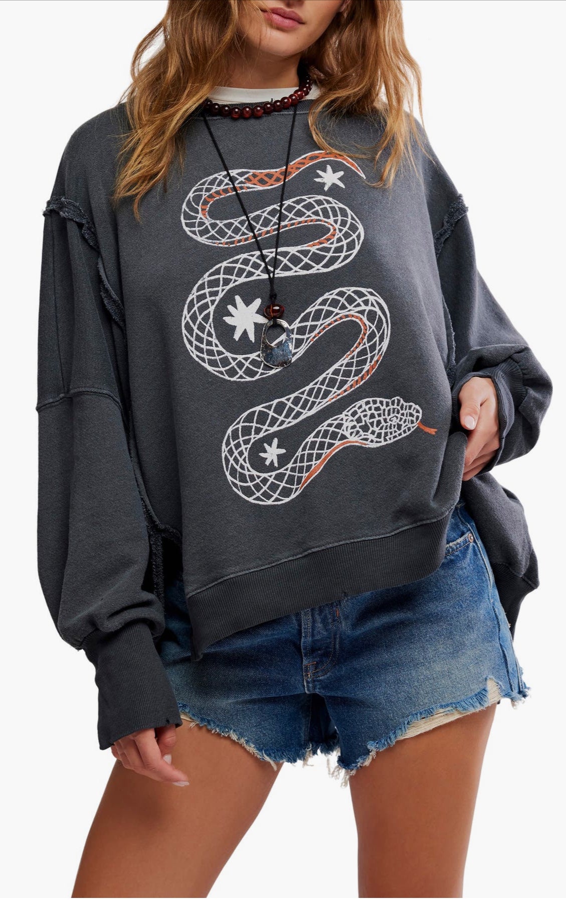 Free People Camden Oversize
Graphic Sweatshirt