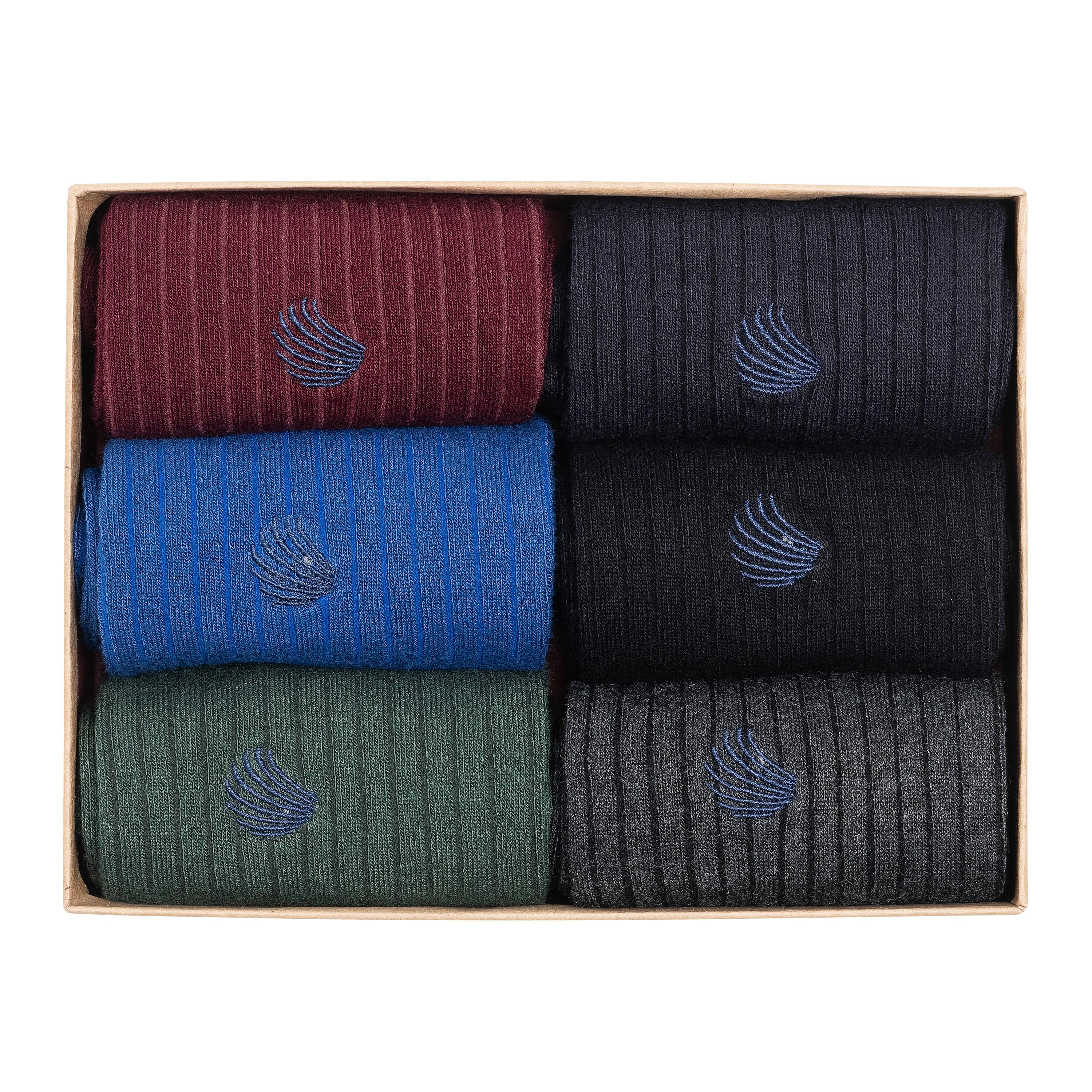 Bambooven Men’s Bamboo Dress & Trouser Socks  6 Pairs (419)