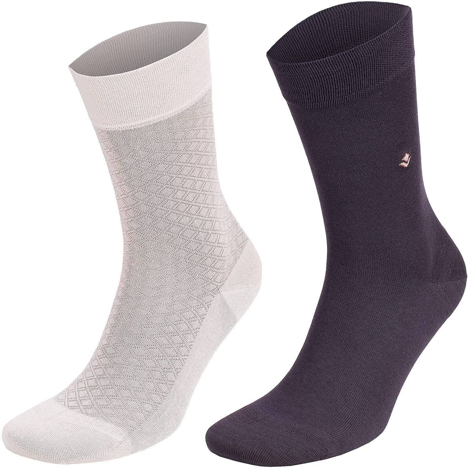 Men’s Bamboo Lightweight Dress & Trouser Socks 8-Pack - 543