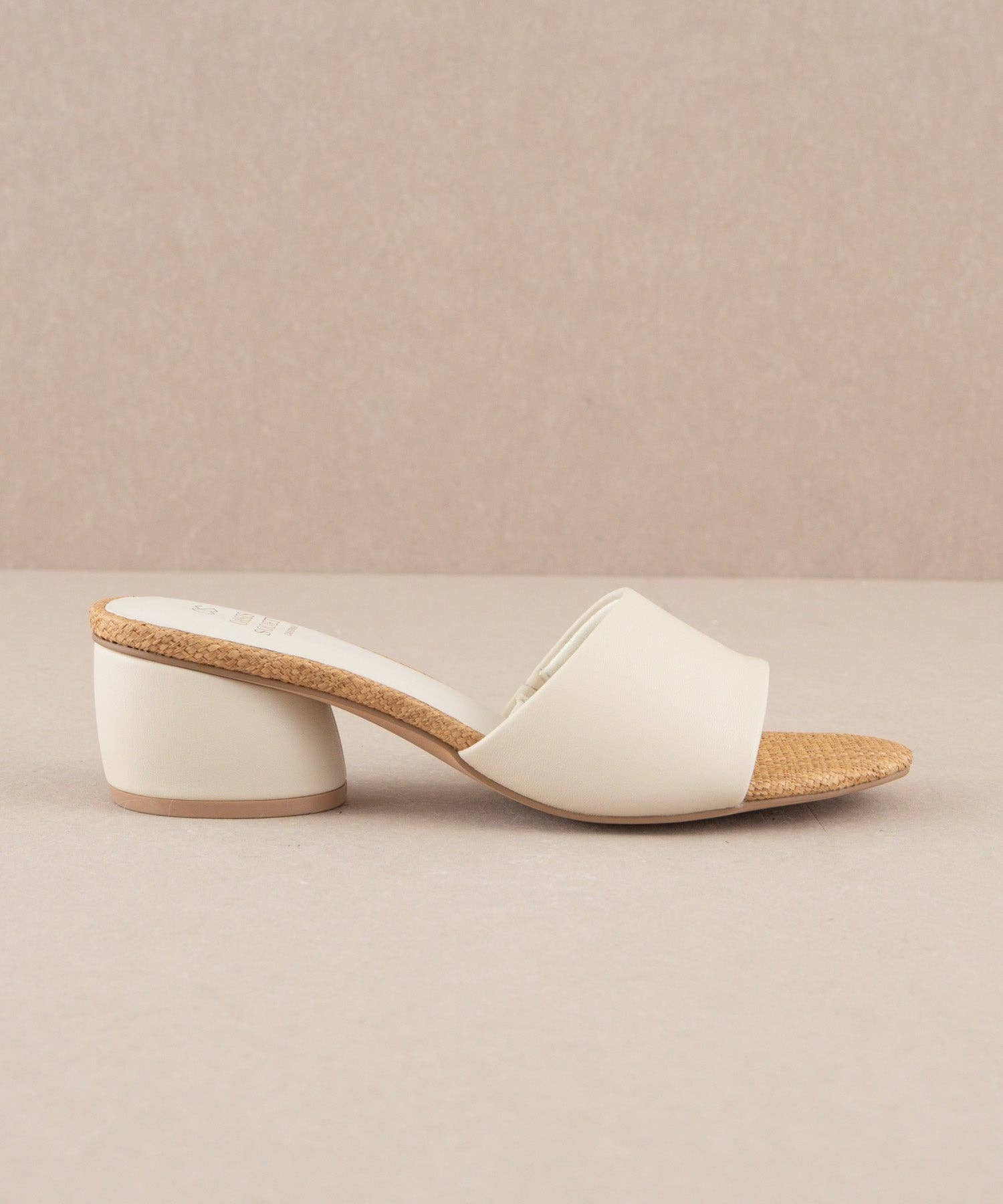 The Paloma Beige | Low Heeled Sandal: BEIGE / 6.5