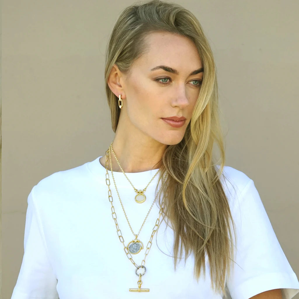 TAT2 DESIGNS Gold Sol Spinner Necklace 28”-30”
