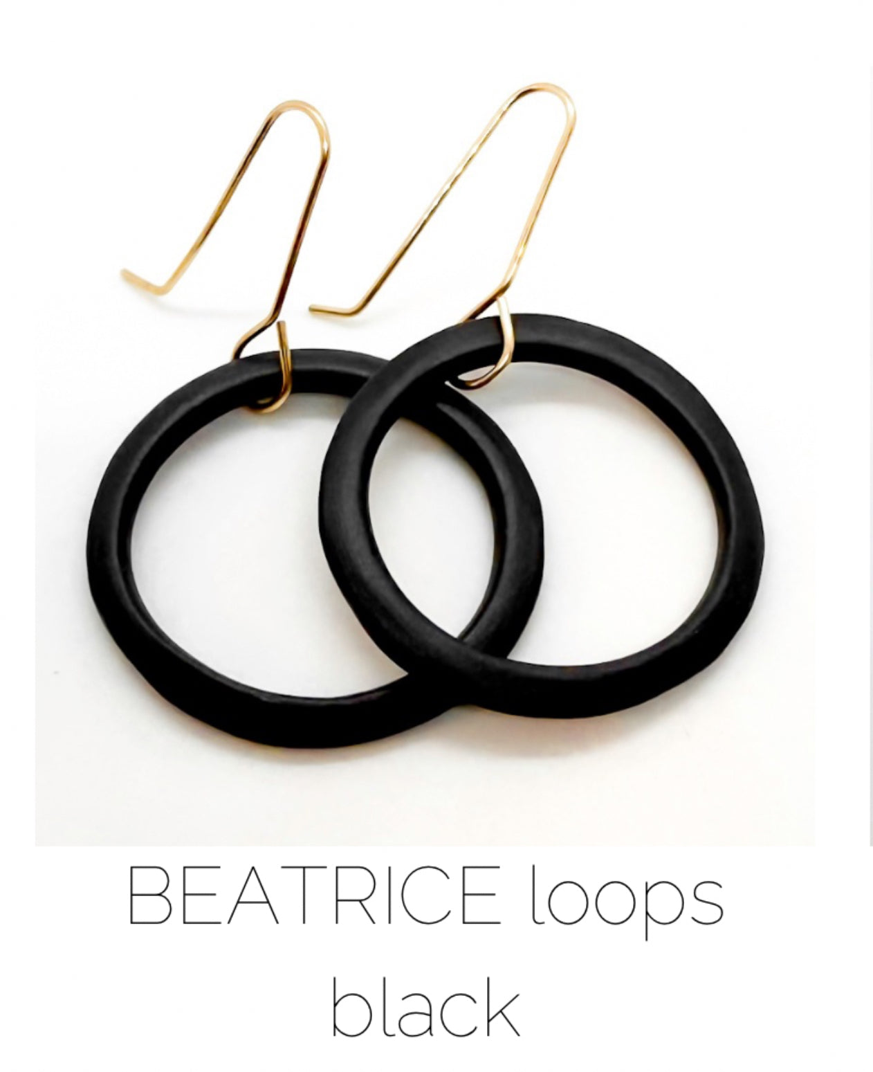 matte porcelain design Beatrice loops black